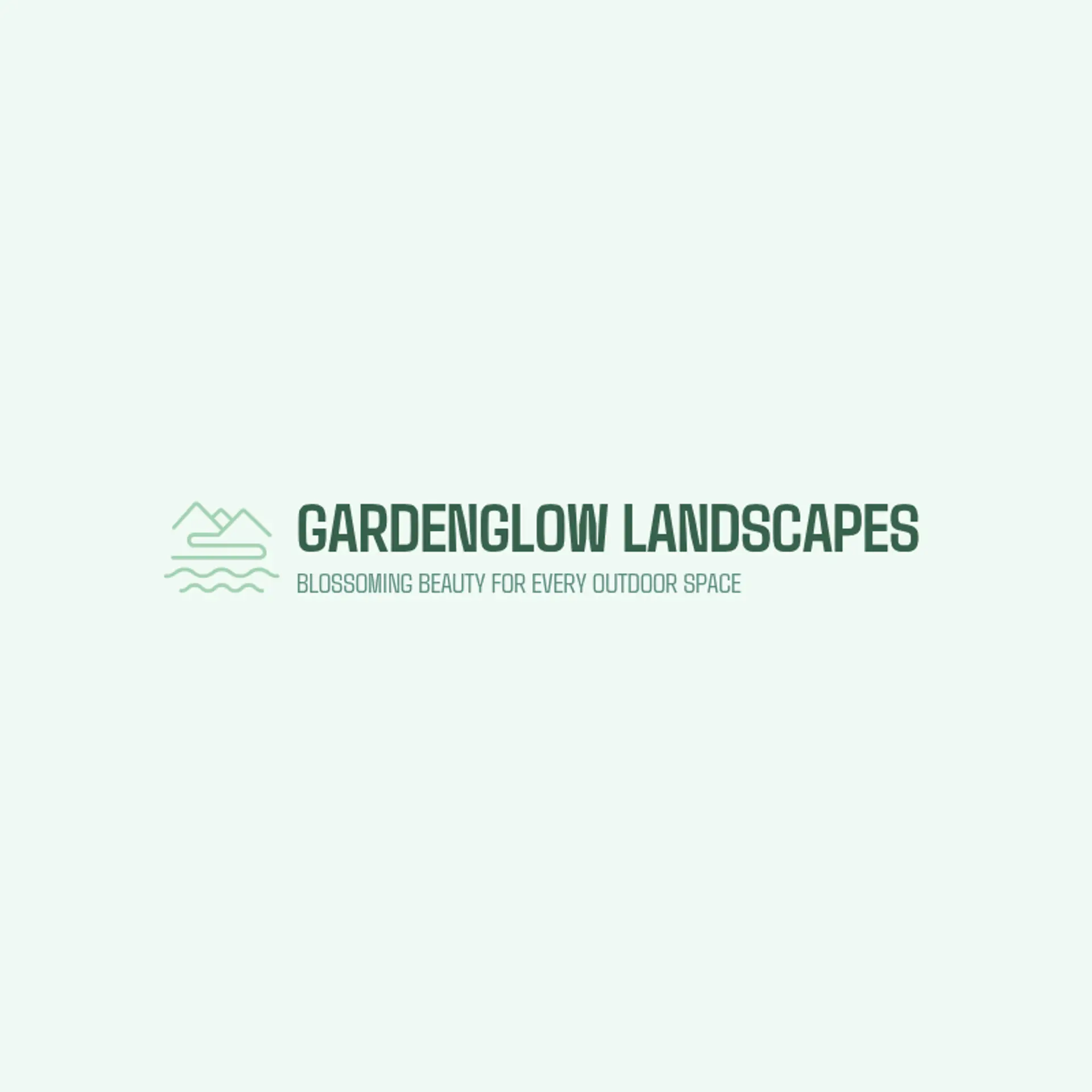 GardenGlow Landscapes logo for construction and landscaping