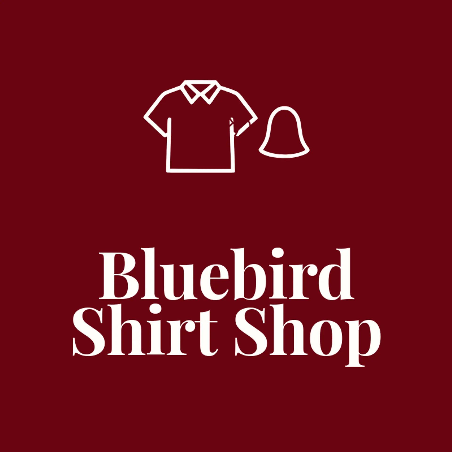 Bluebird Shirt Shop logo for shirt
