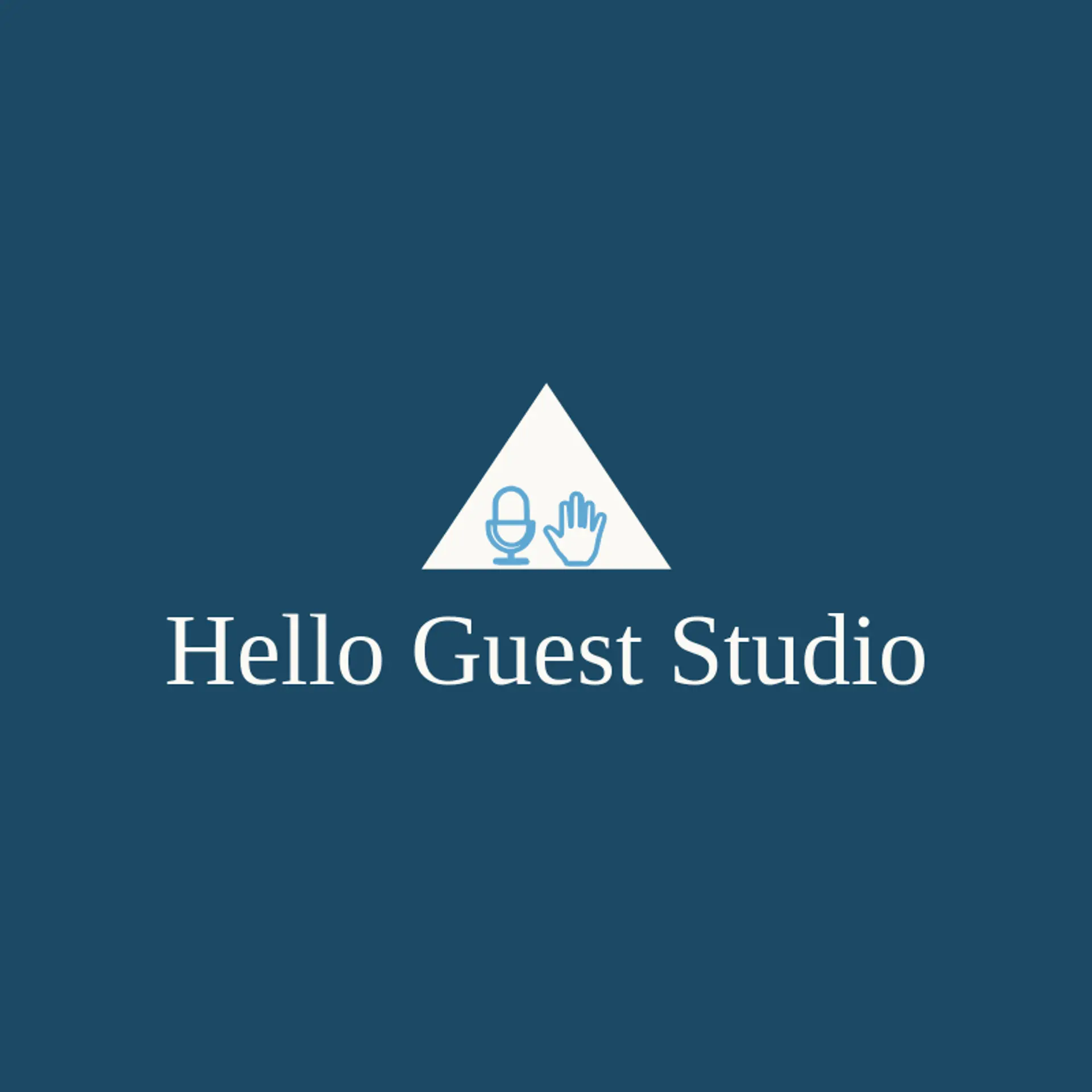 Hello Guest Studio logo for talk show