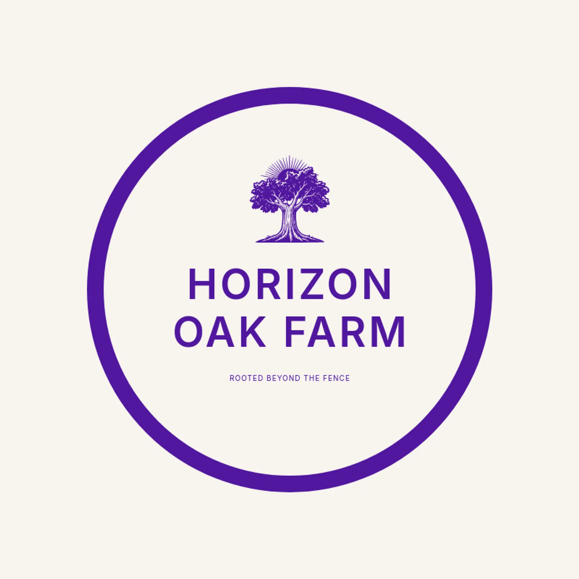 Horizon Oak Farm logo for ranch