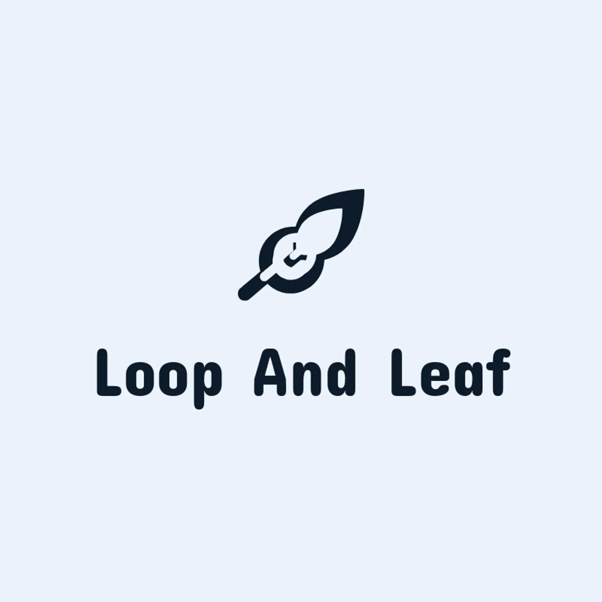 Loop and Leaf logo for crochet