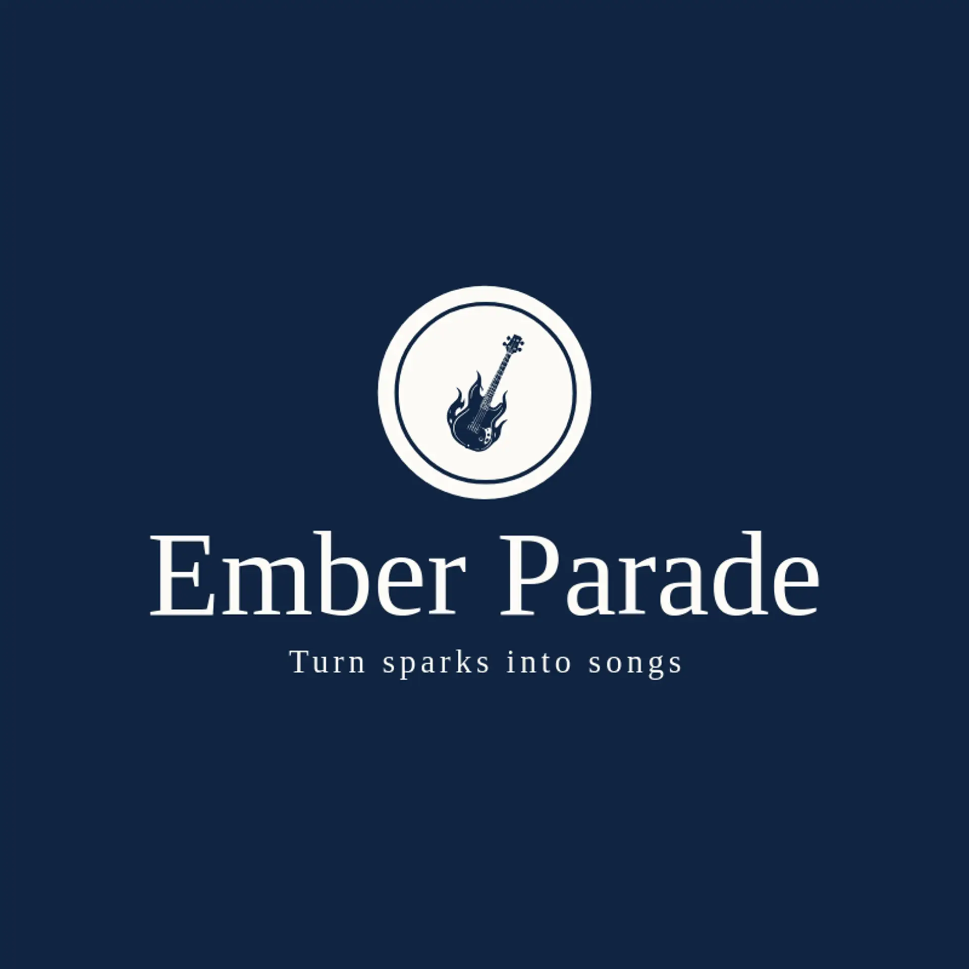 Ember Parade logo for rock music