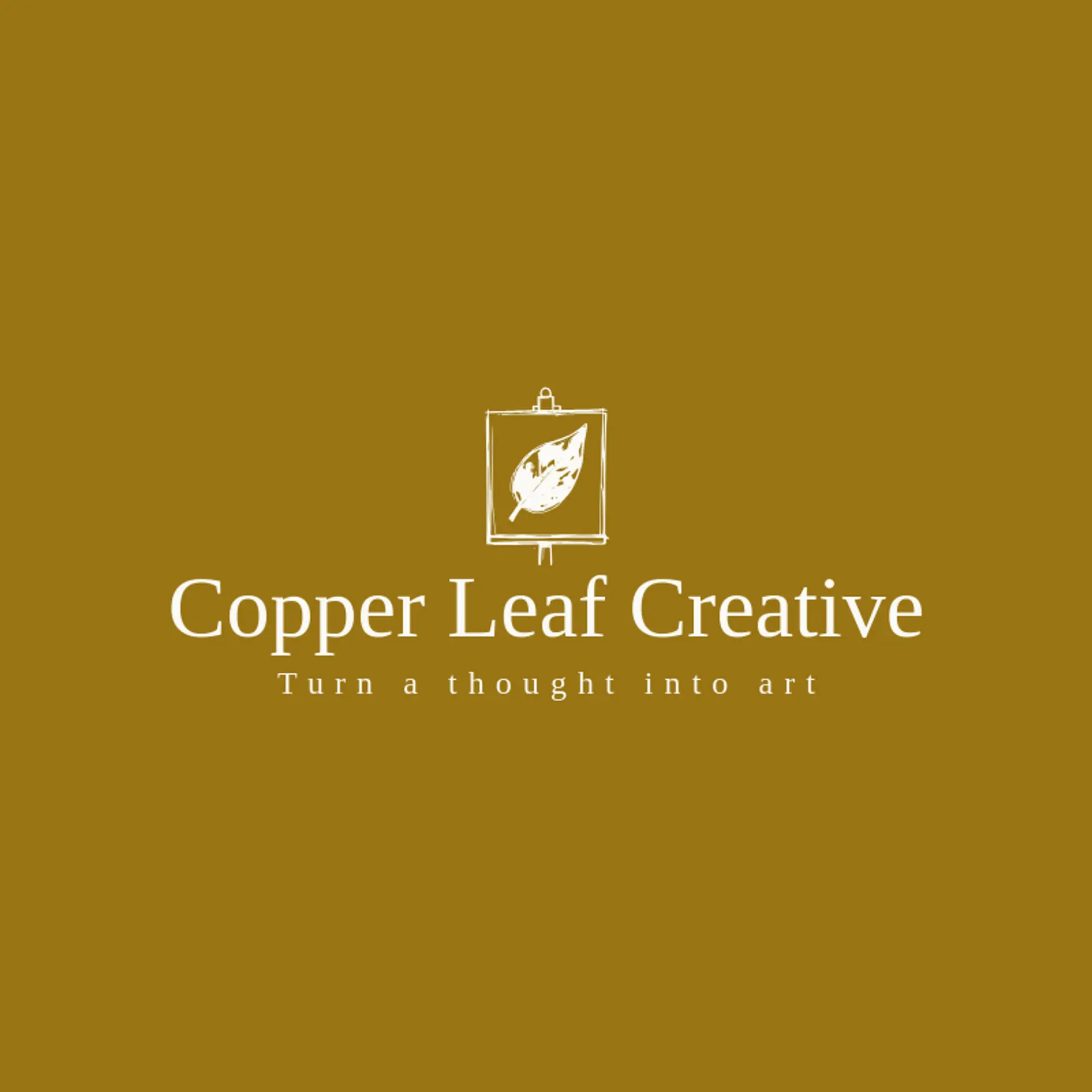 Copper Leaf Creative logo for canvas