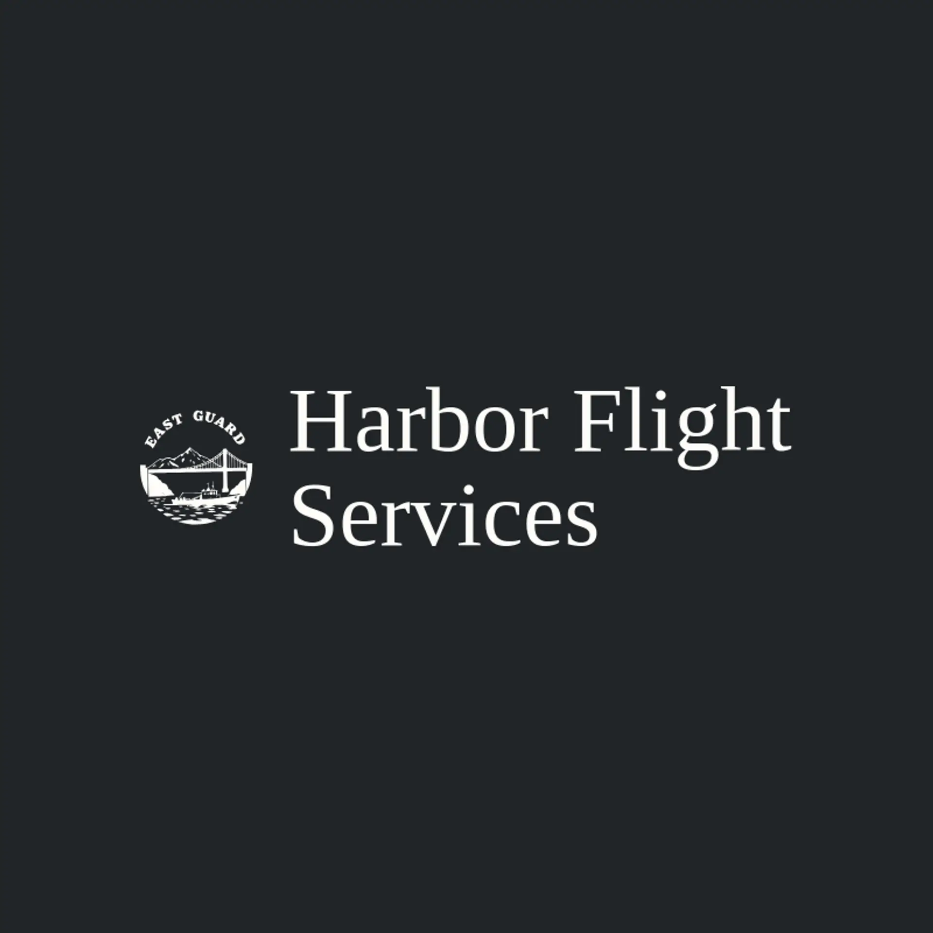Harbor Flight Services logo for coast guard