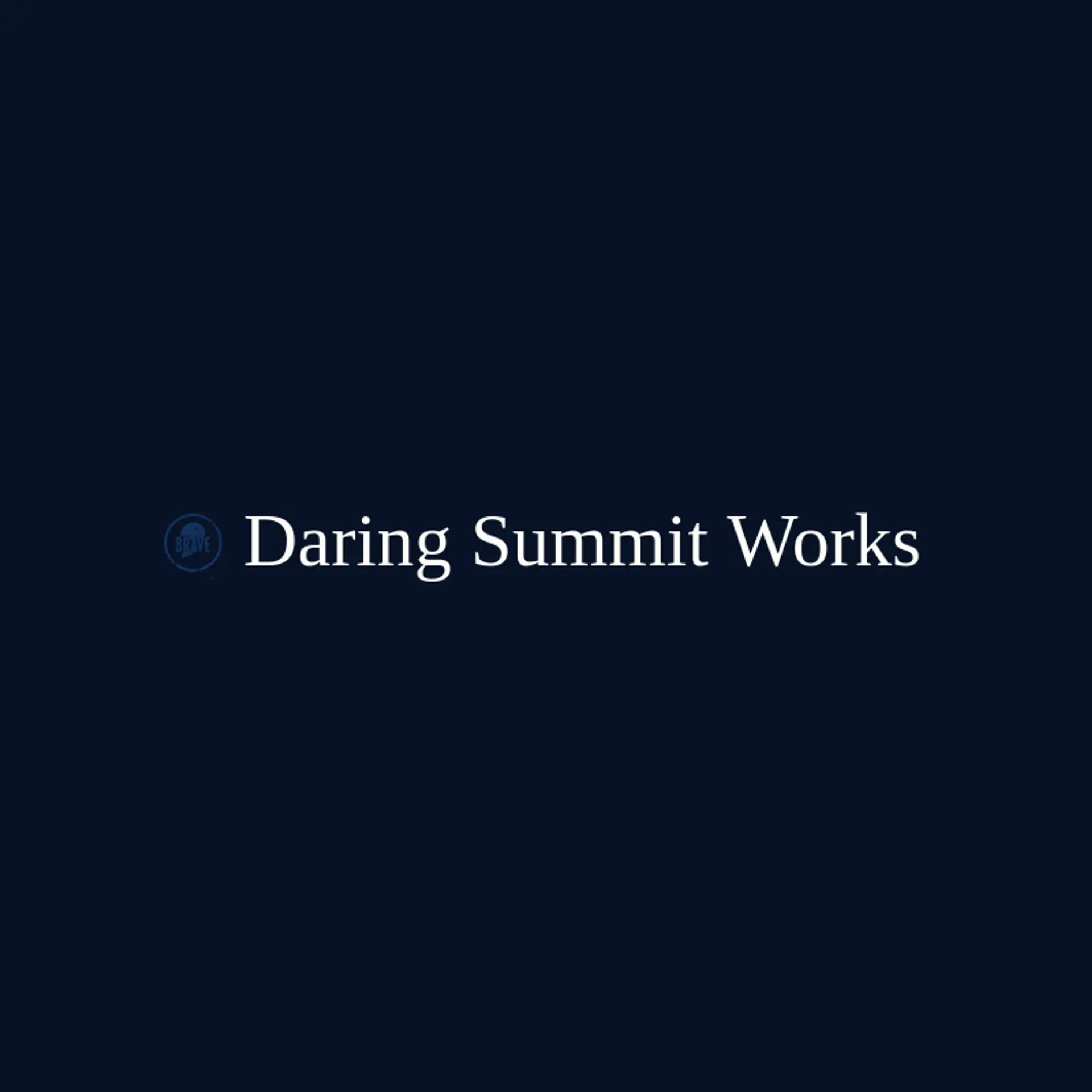 Daring Summit Works logo for brave