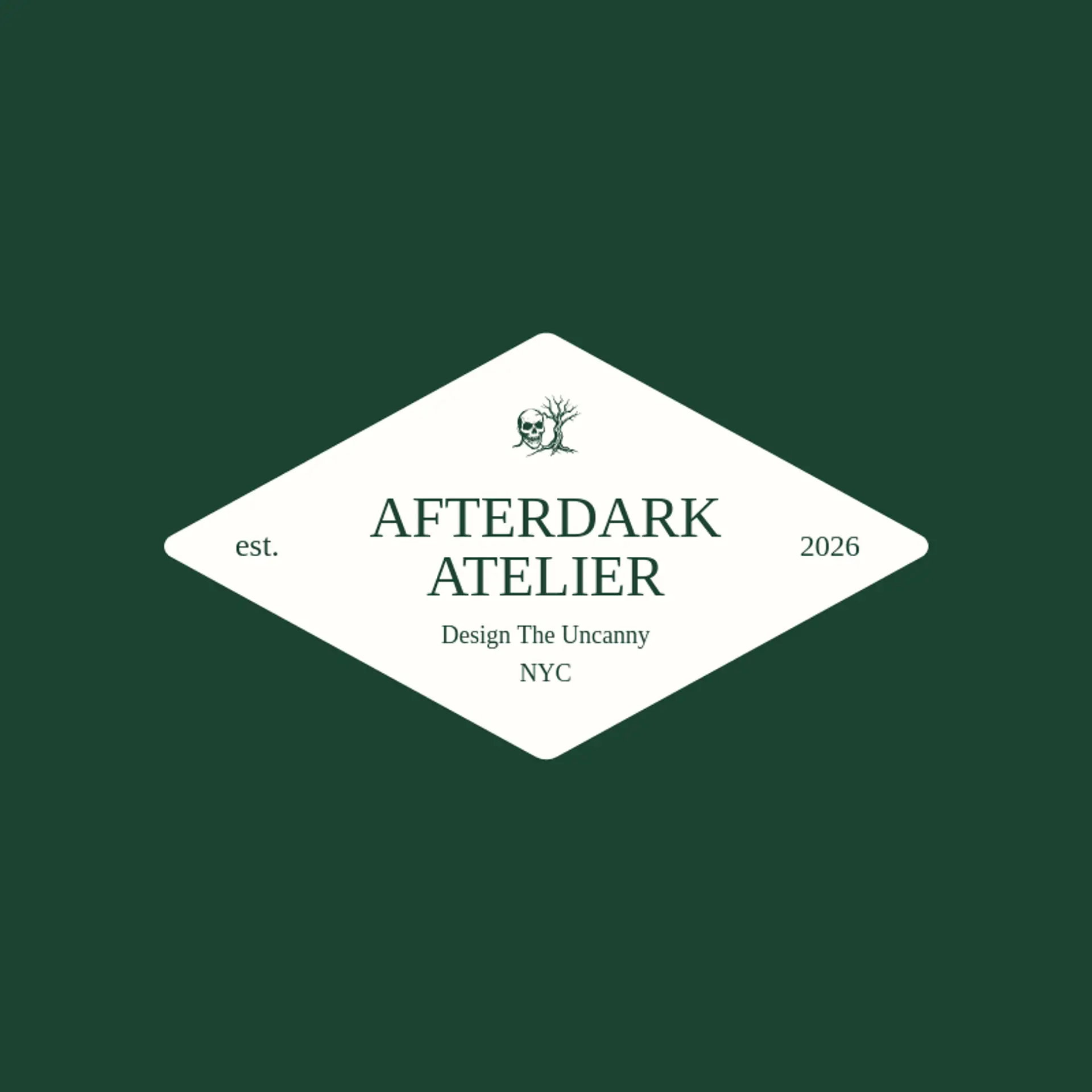 Afterdark Atelier logo for horror