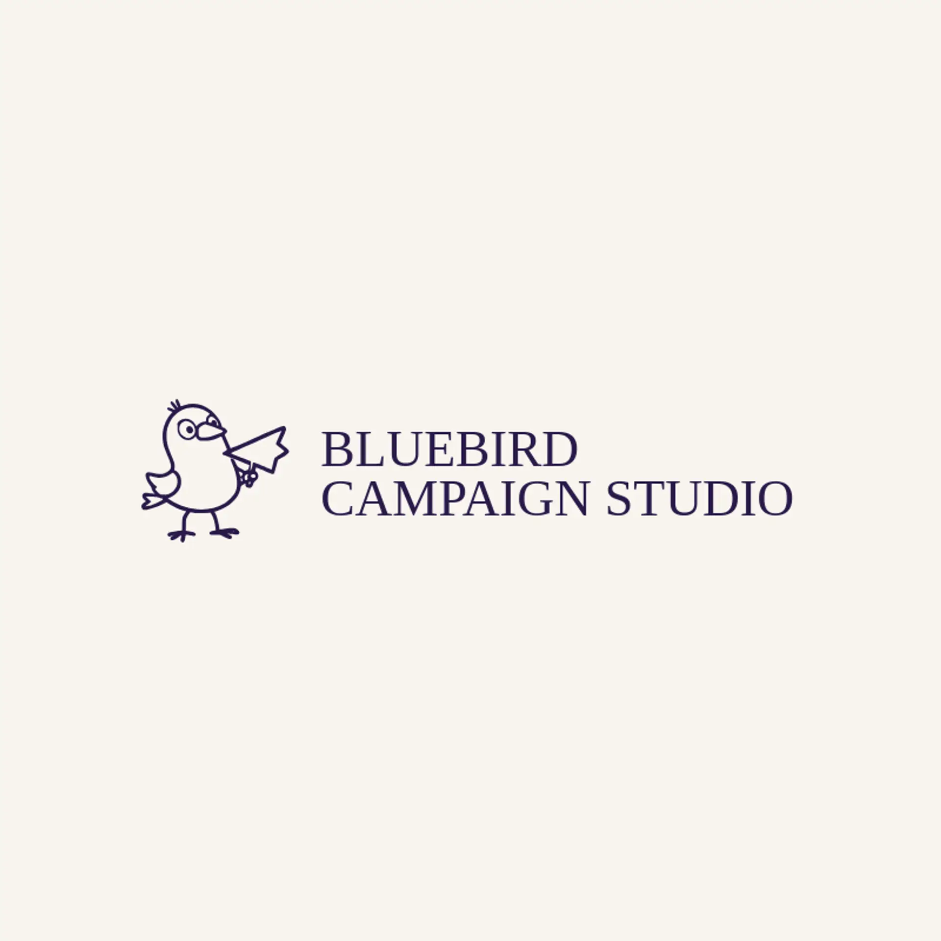 Bluebird Campaign Studio logo for advertising