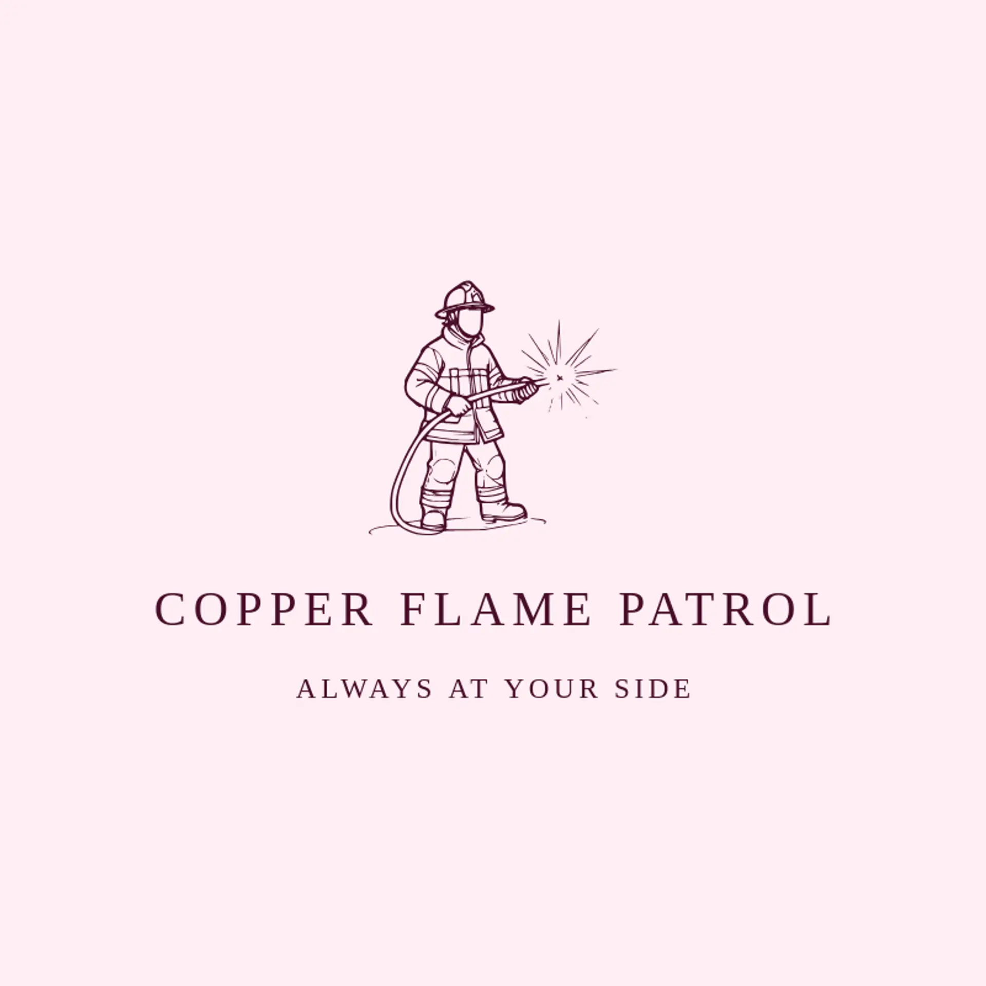 Copper Flame Patrol logo for fireman