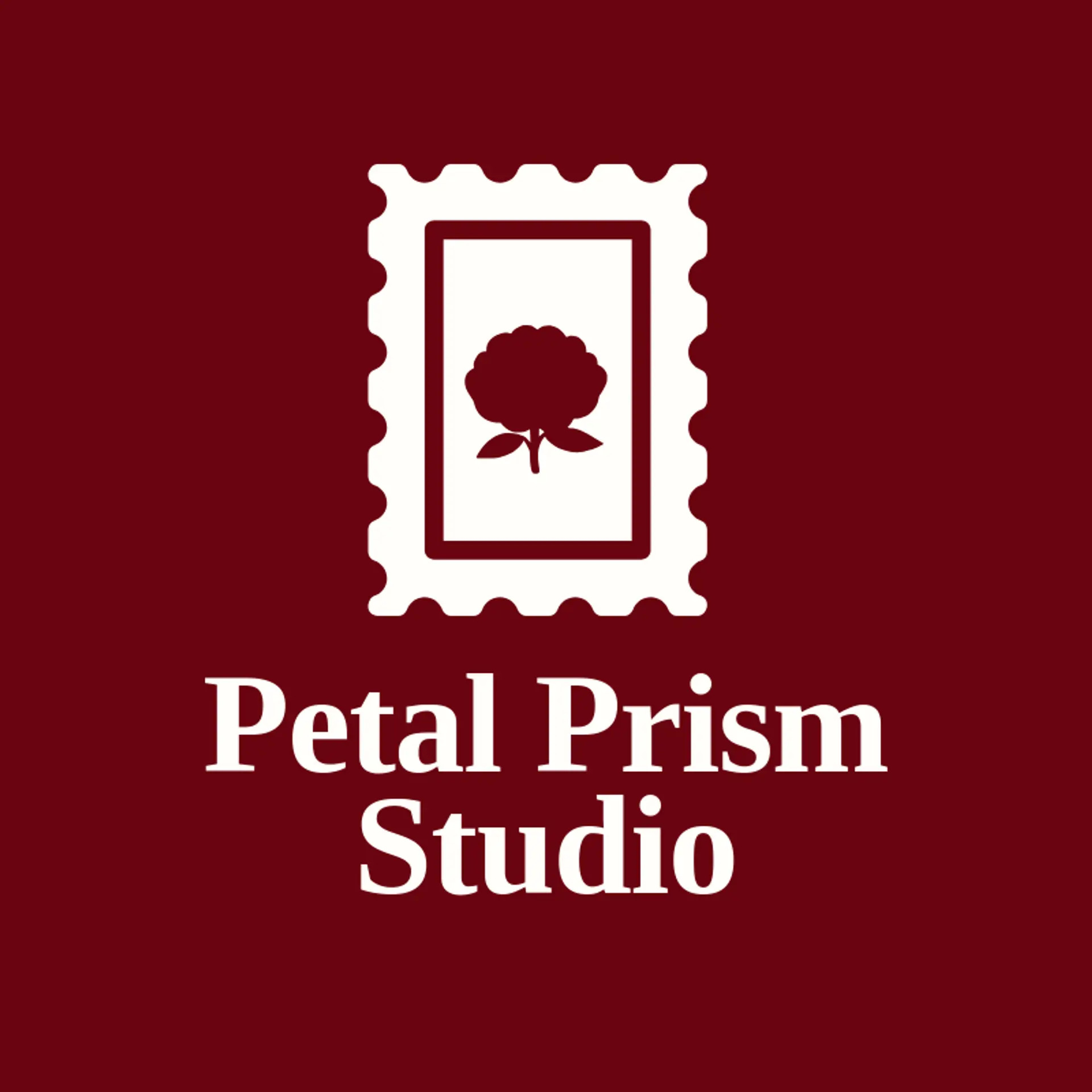 Petal Prism Studio logo for stained glass