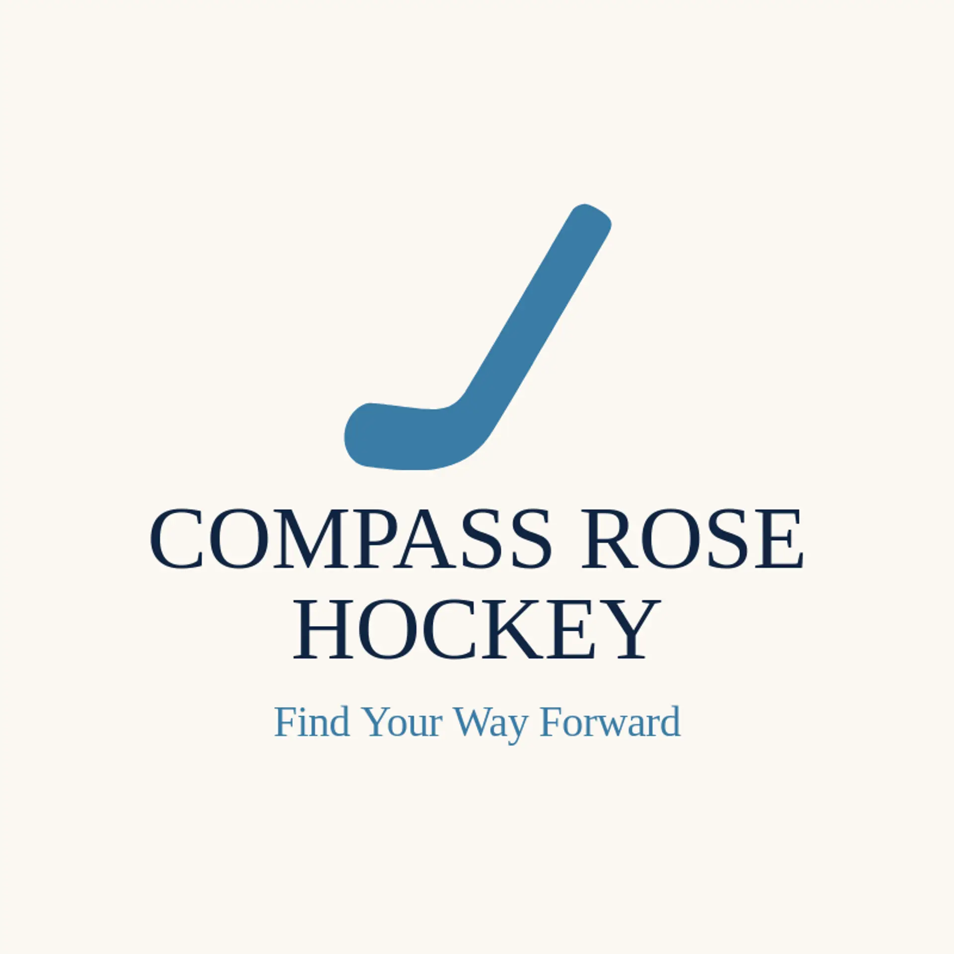 Compass Rose Hockey logo for hockey stick