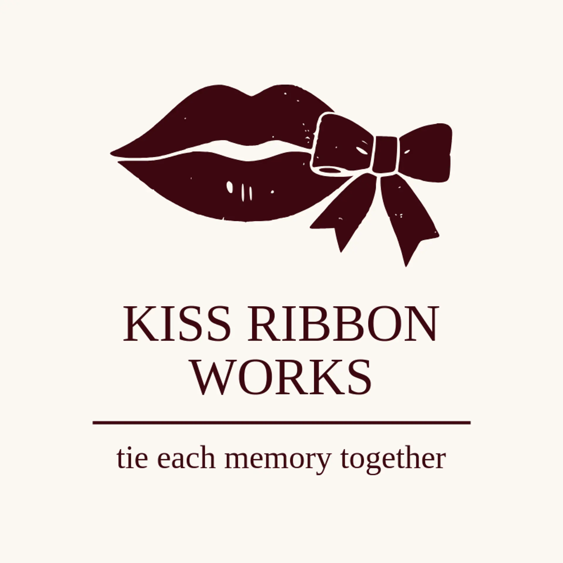 Kiss Ribbon Works logo for kiss