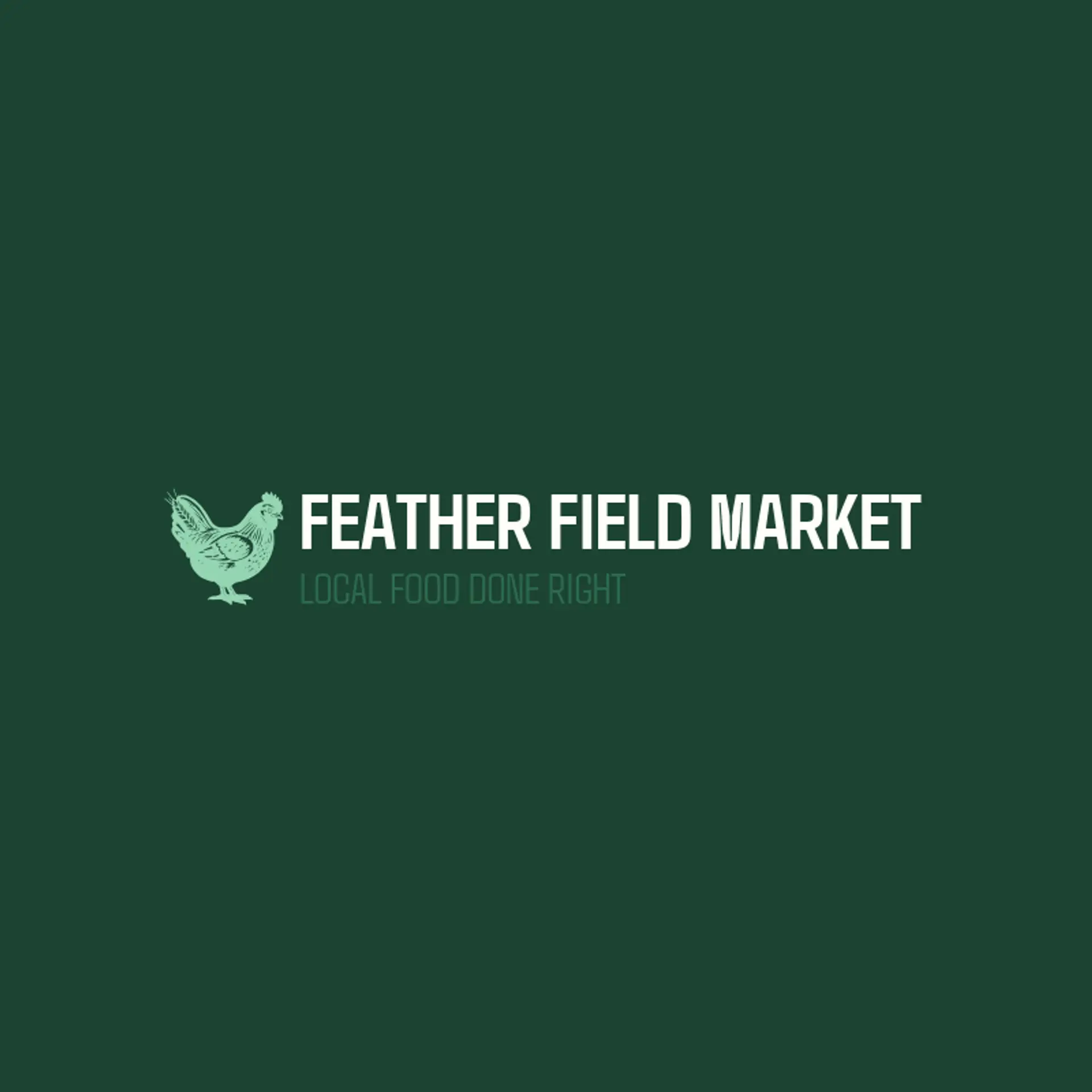 Feather Field Market logo for chicken