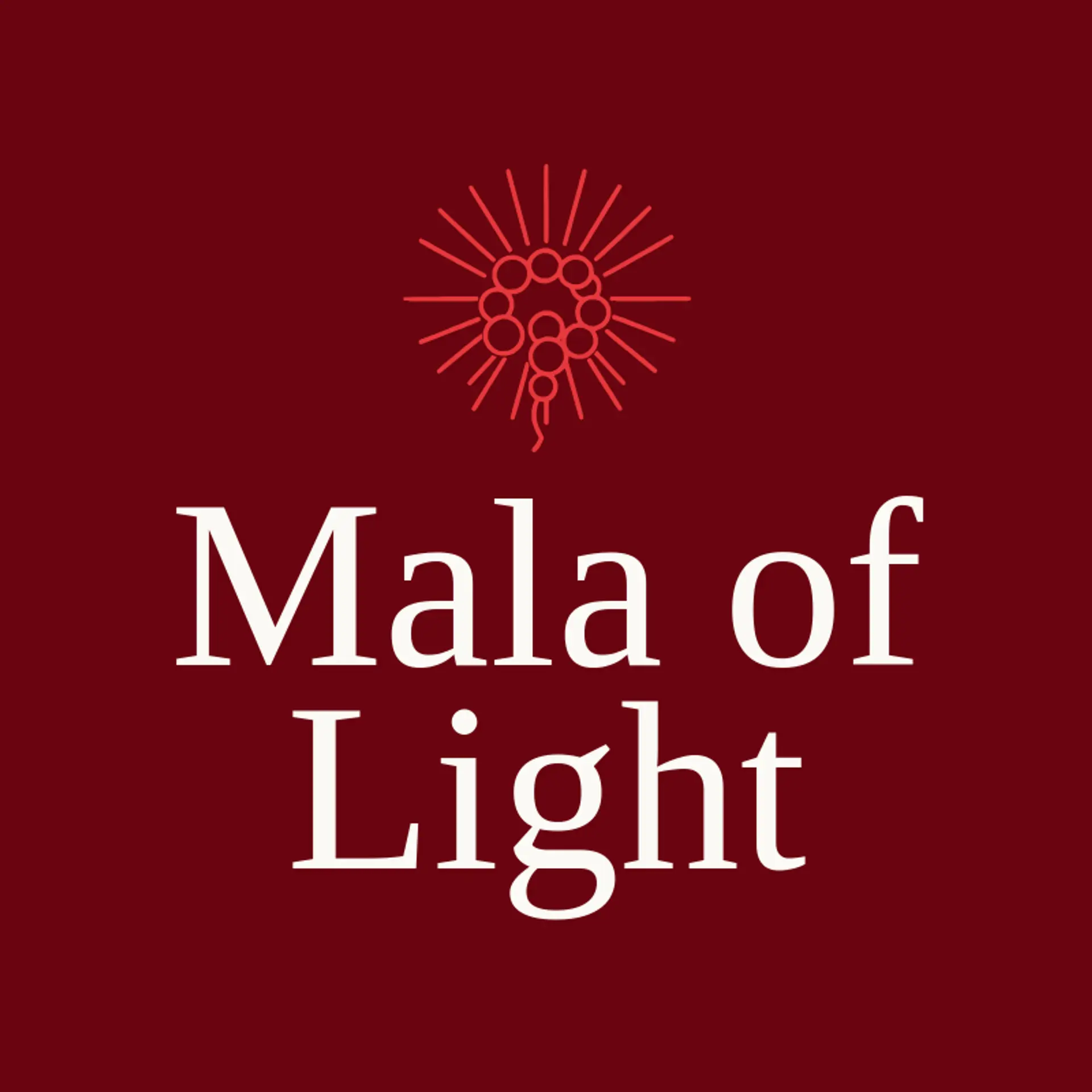 Mala of Light logo for buddhism