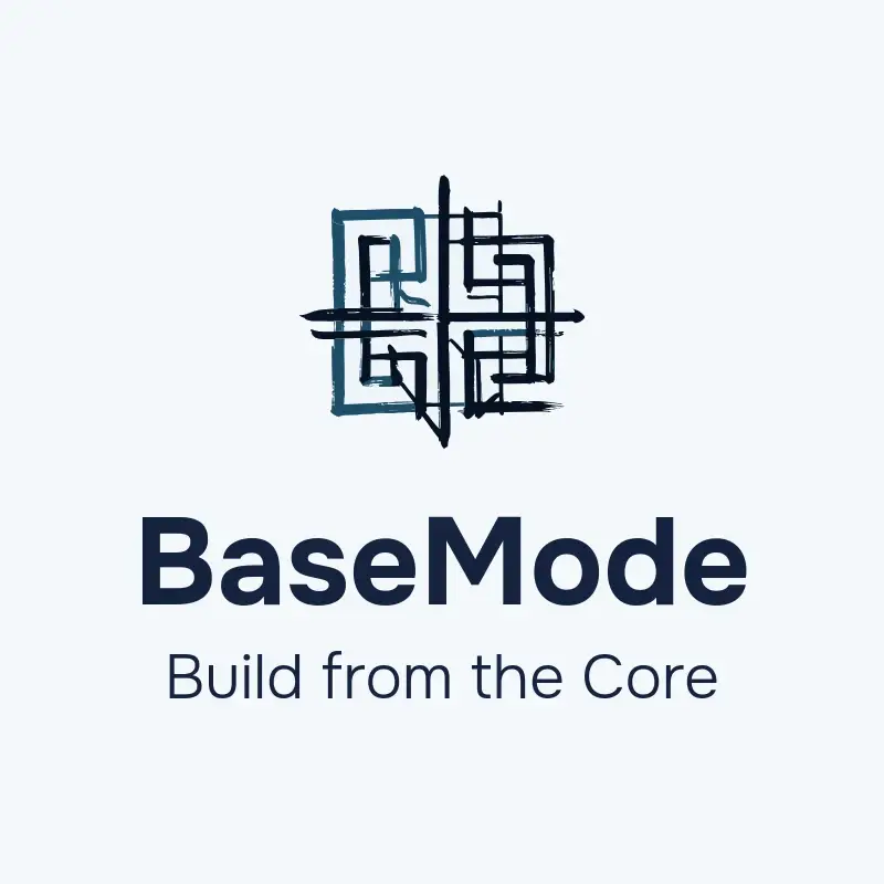 The app name BaseMode as a branded logo with a single color icon
