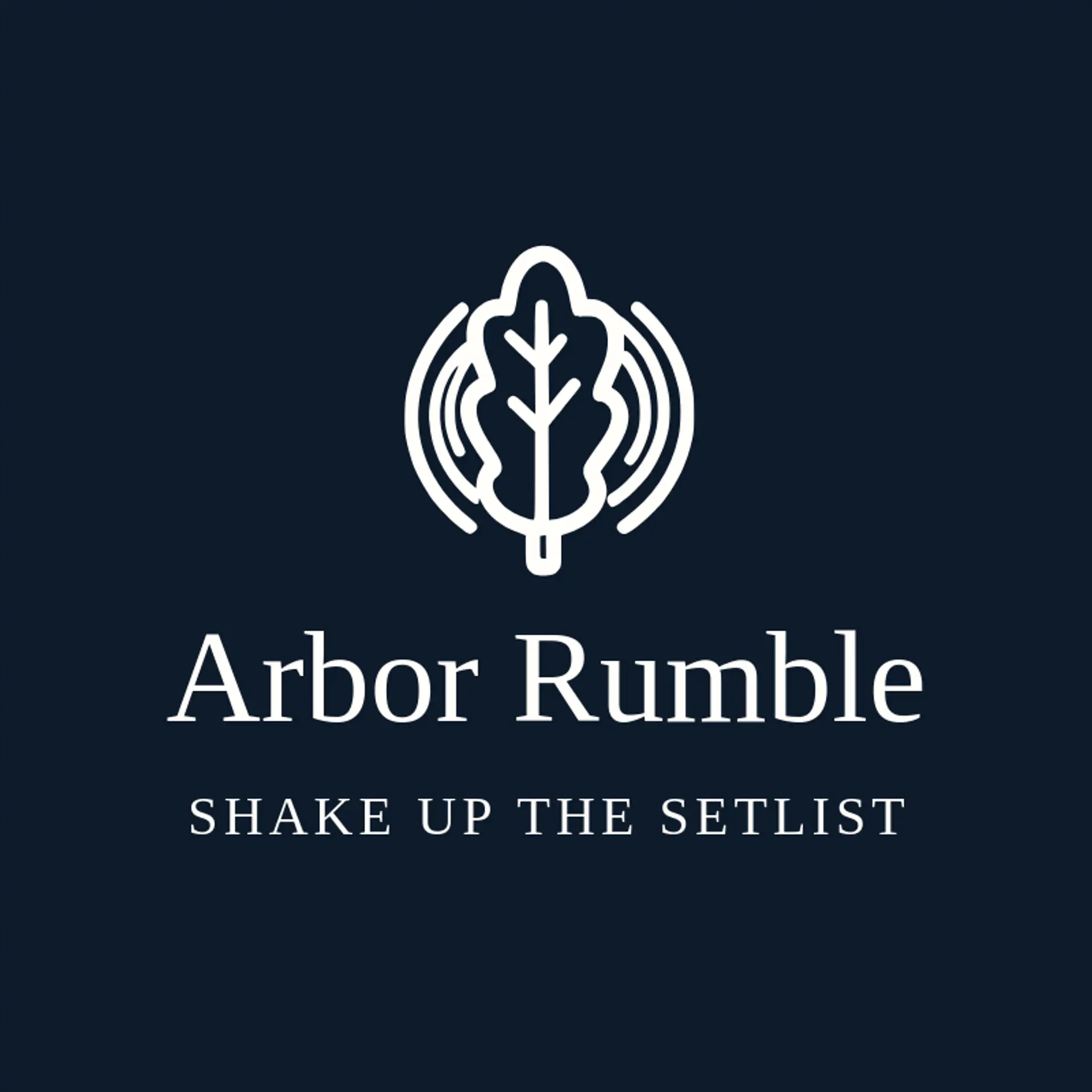 Arbor Rumble logo for rock music