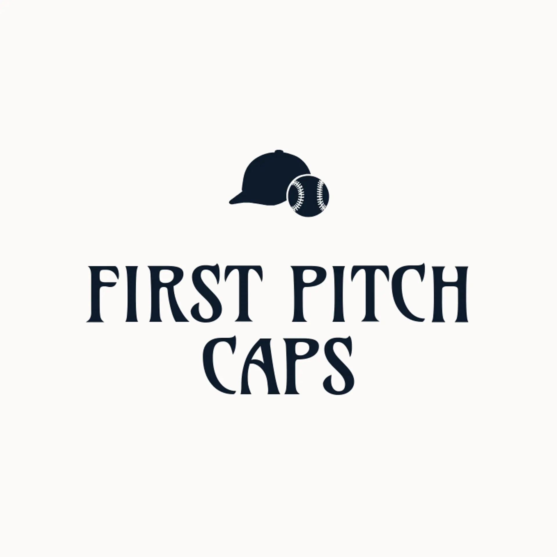 First Pitch Caps logo for baseball hat