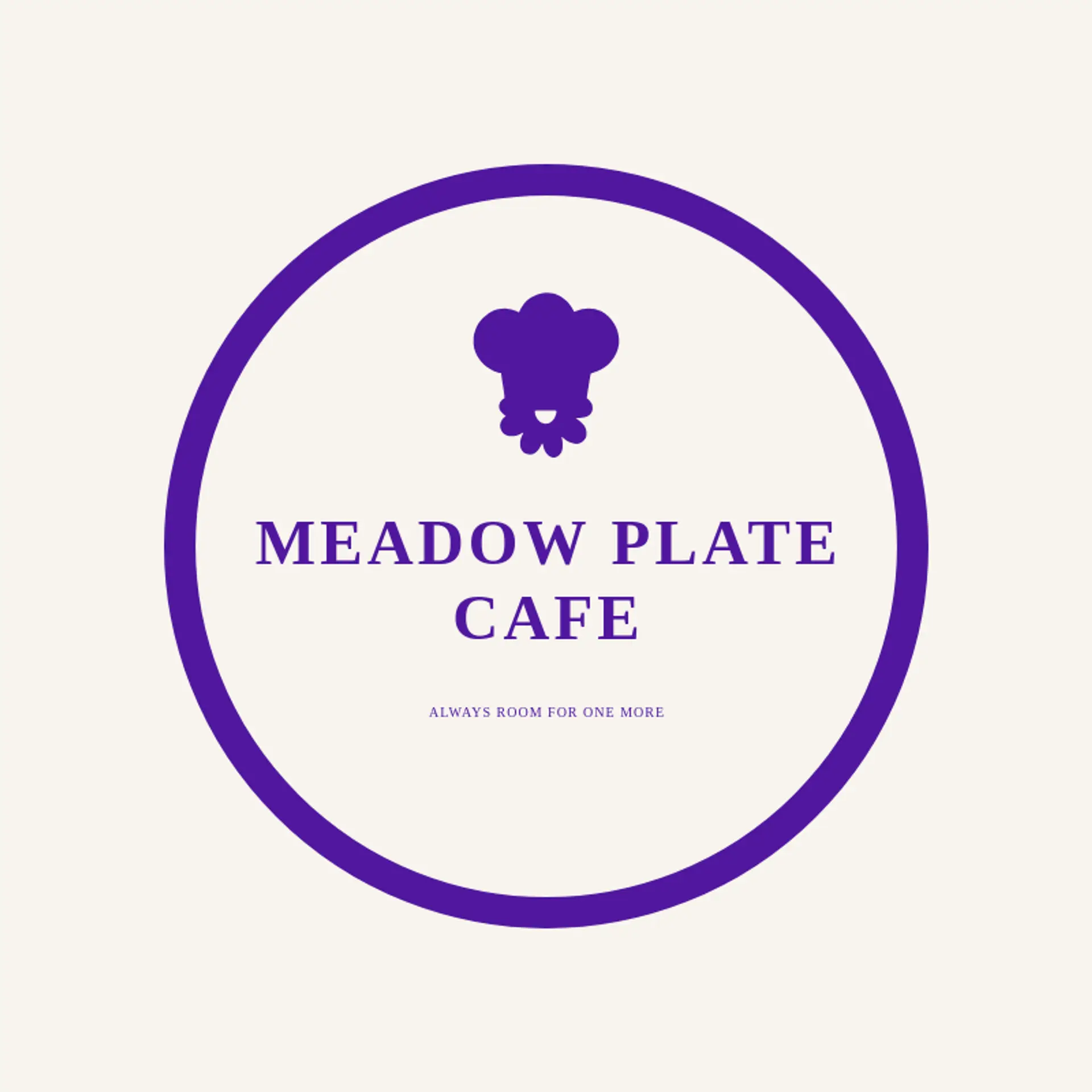 Meadow Plate Cafe logo for chef hat