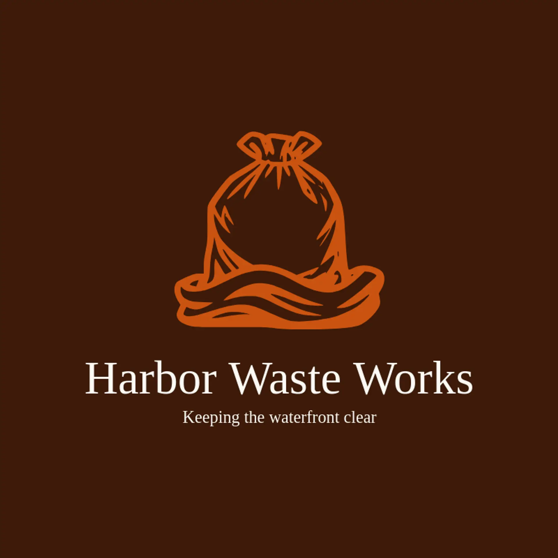 Harbor Waste Works logo for garbage