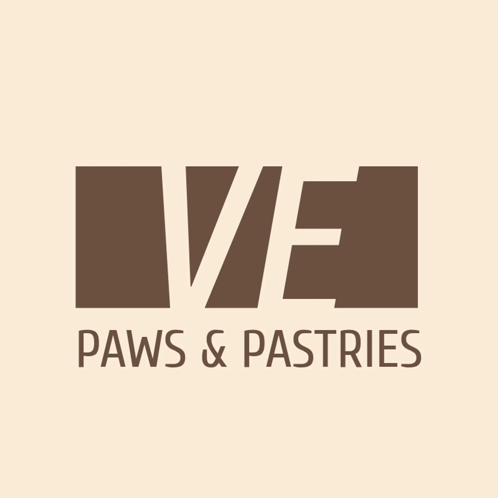 Paws & Pastries logo for cat cafe