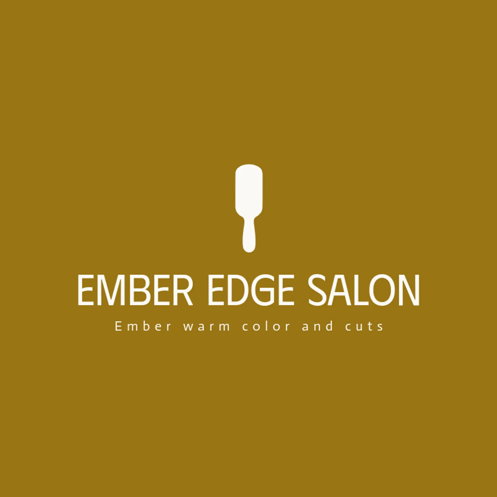 Ember Edge Salon logo for hair stylist