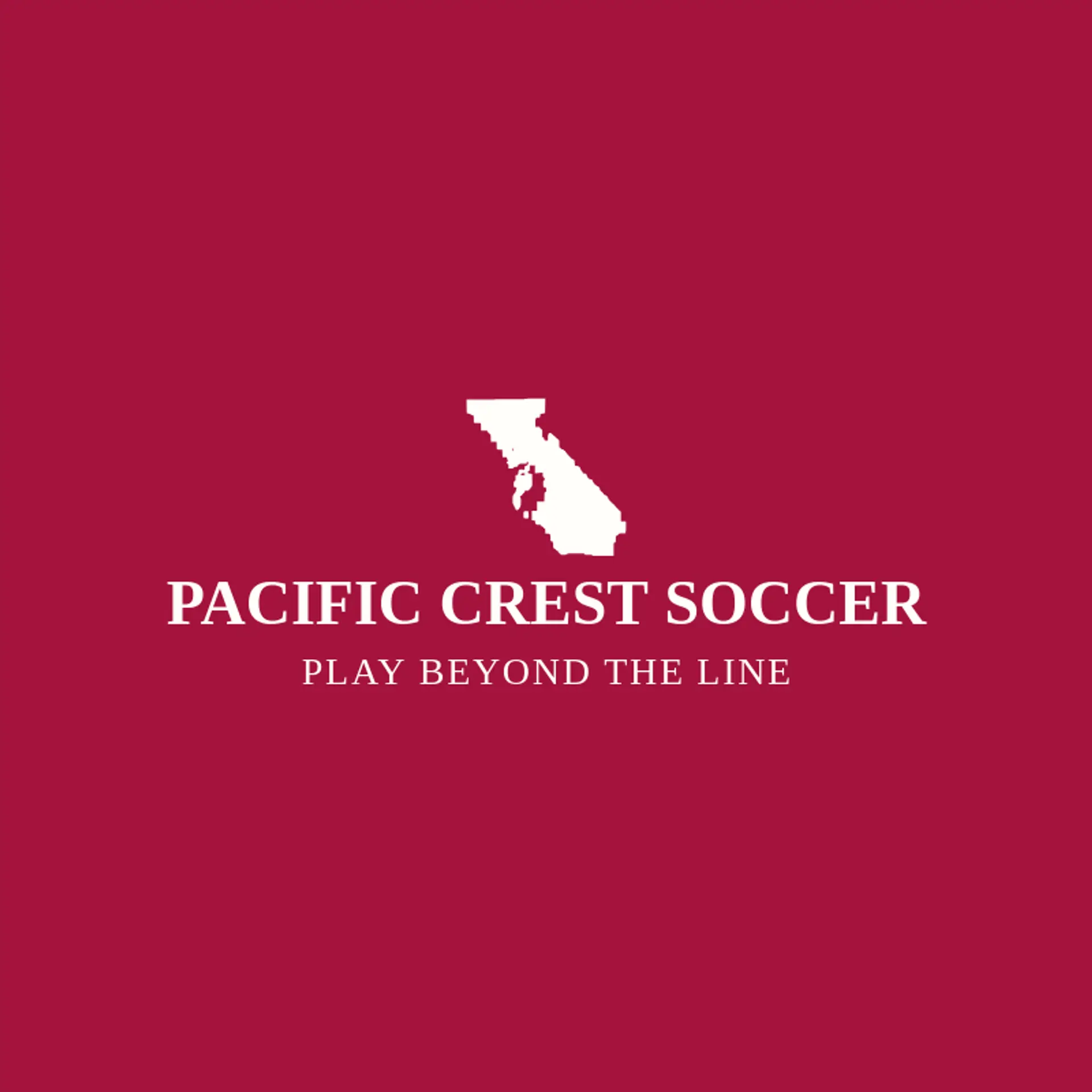 Pacific Crest Soccer logo for california