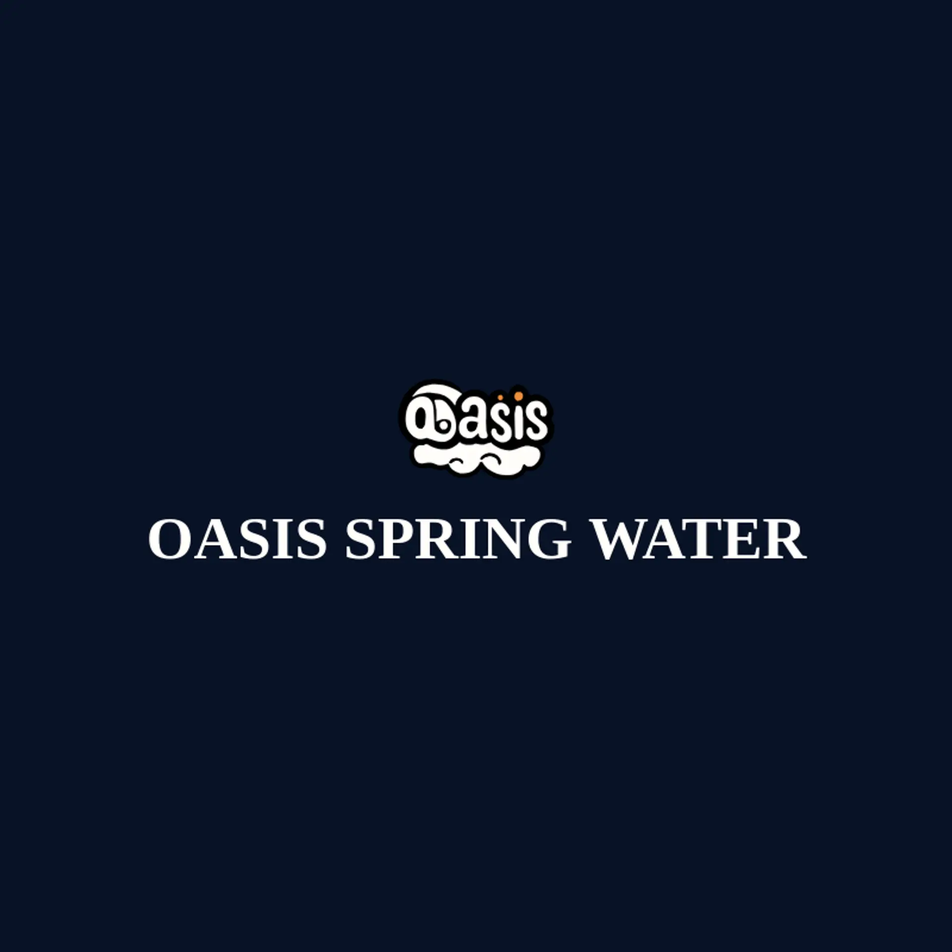 Oasis Spring Water logo for oasis