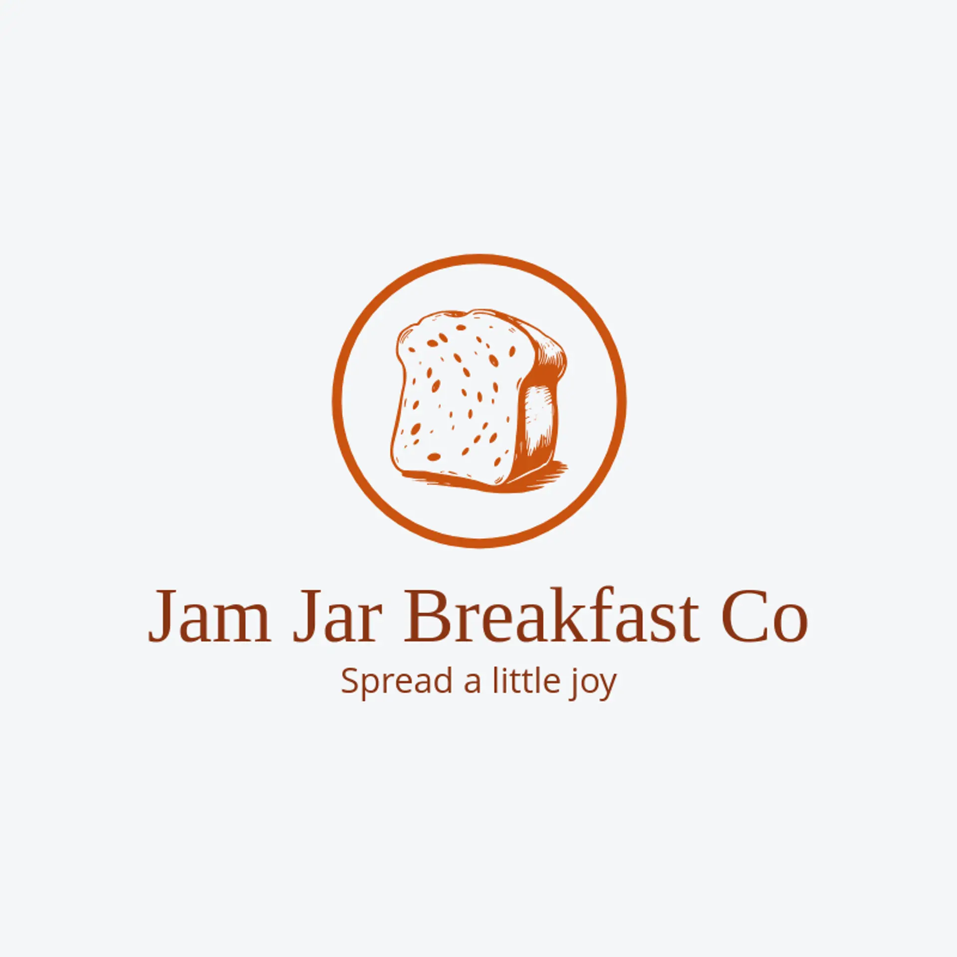 Jam Jar Breakfast Co logo for toast