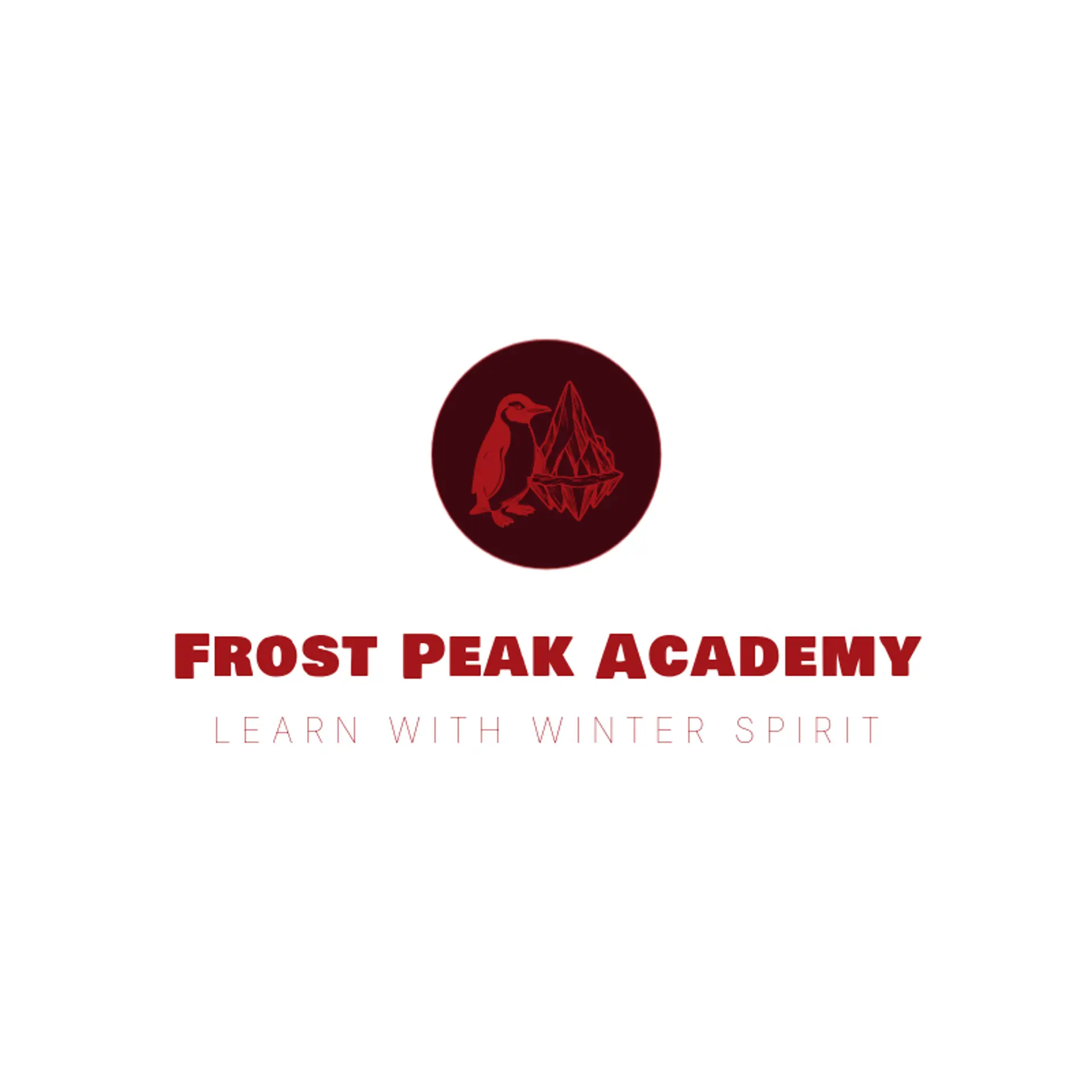 Frost Peak Academy logo for penguin