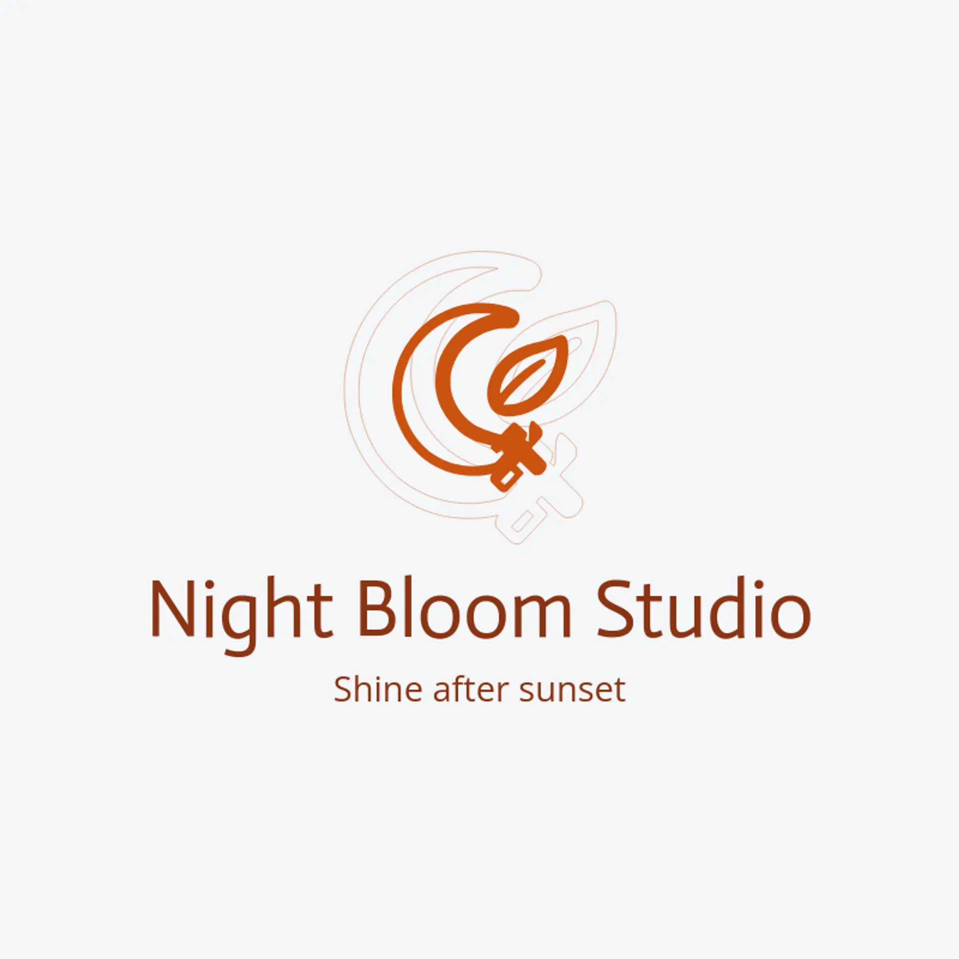 Night Bloom Studio logo for nail