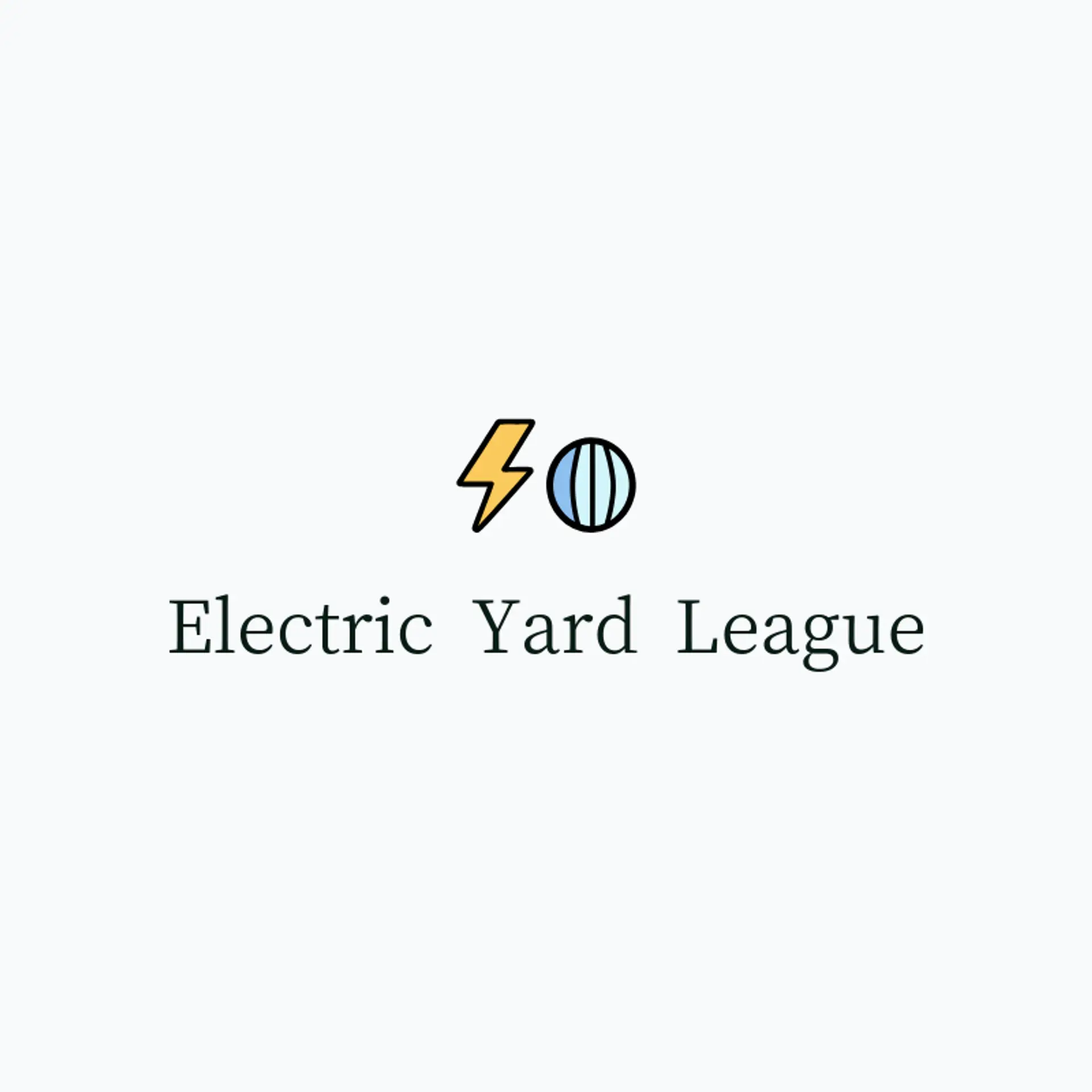 Electric Yard League logo for wiffleball