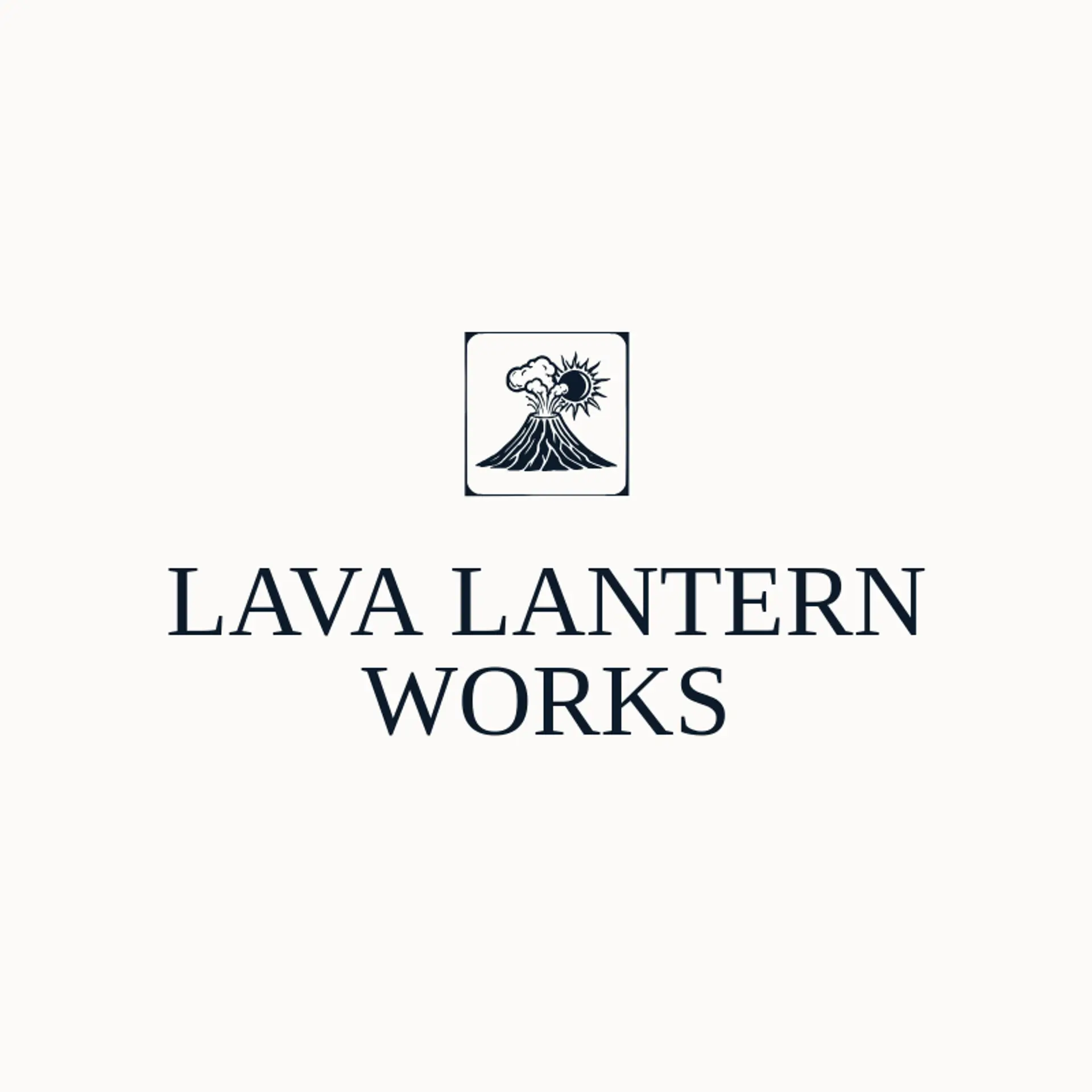 Lava Lantern Works logo for volcano