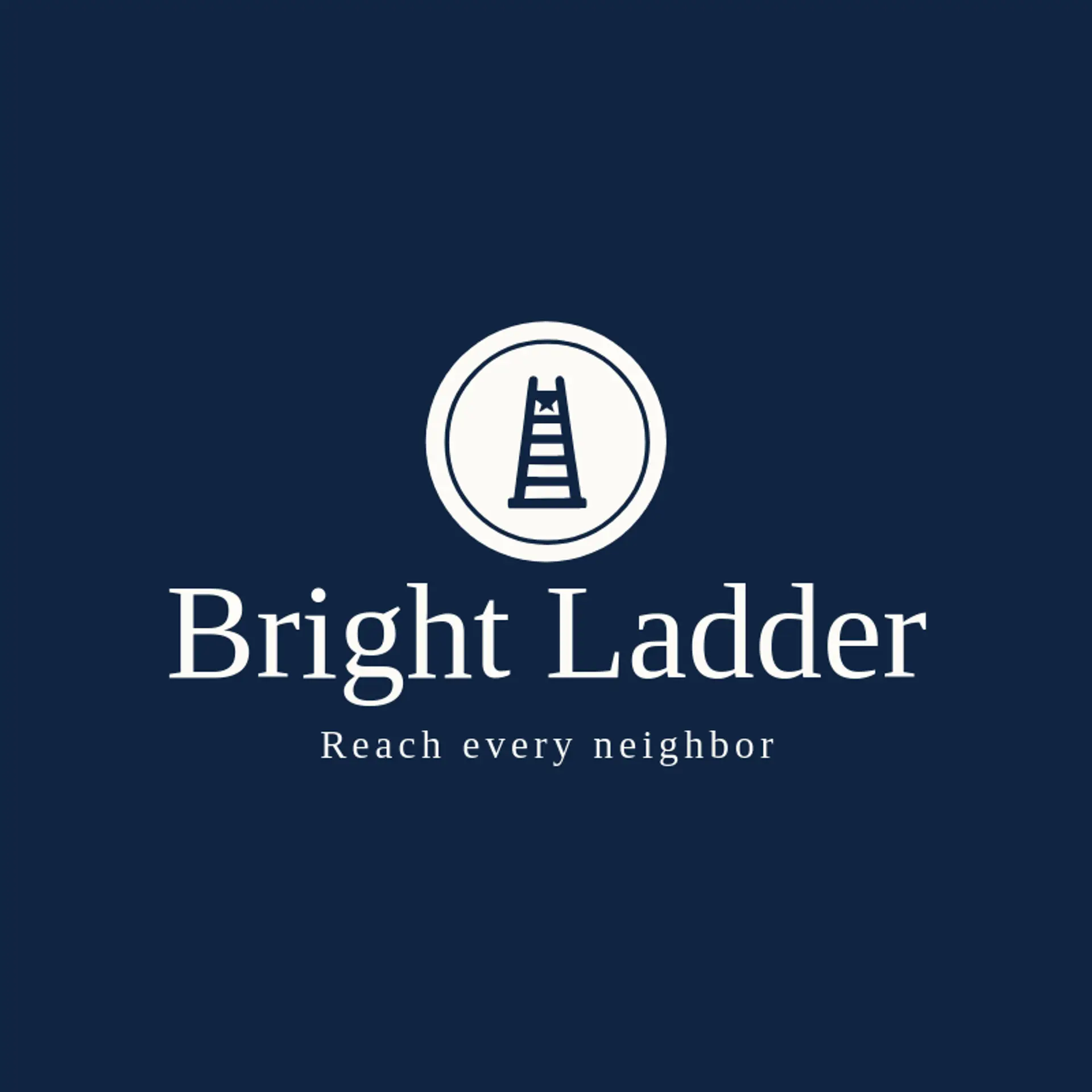 Bright Ladder logo for fire station