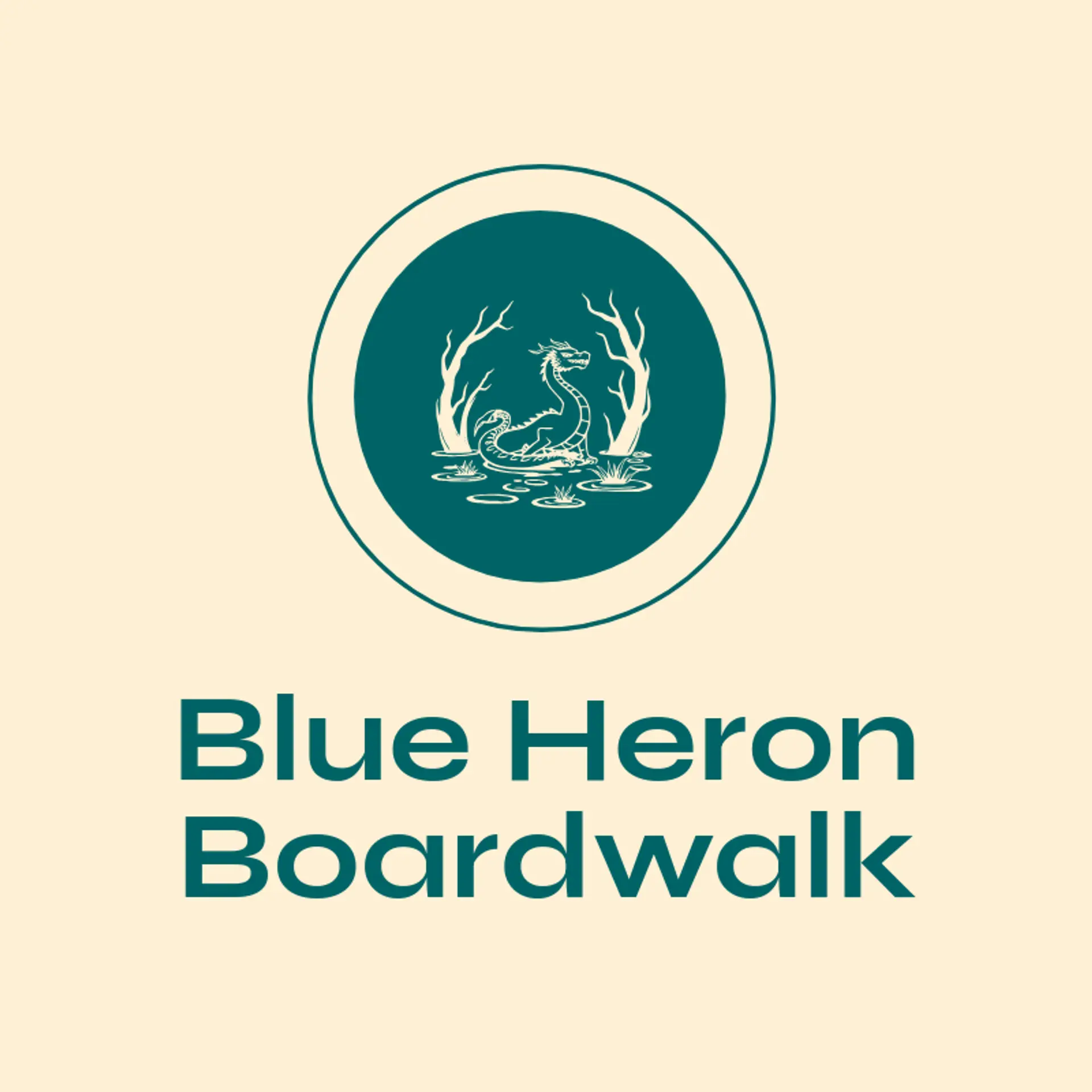 Blue Heron Boardwalk logo for marsh