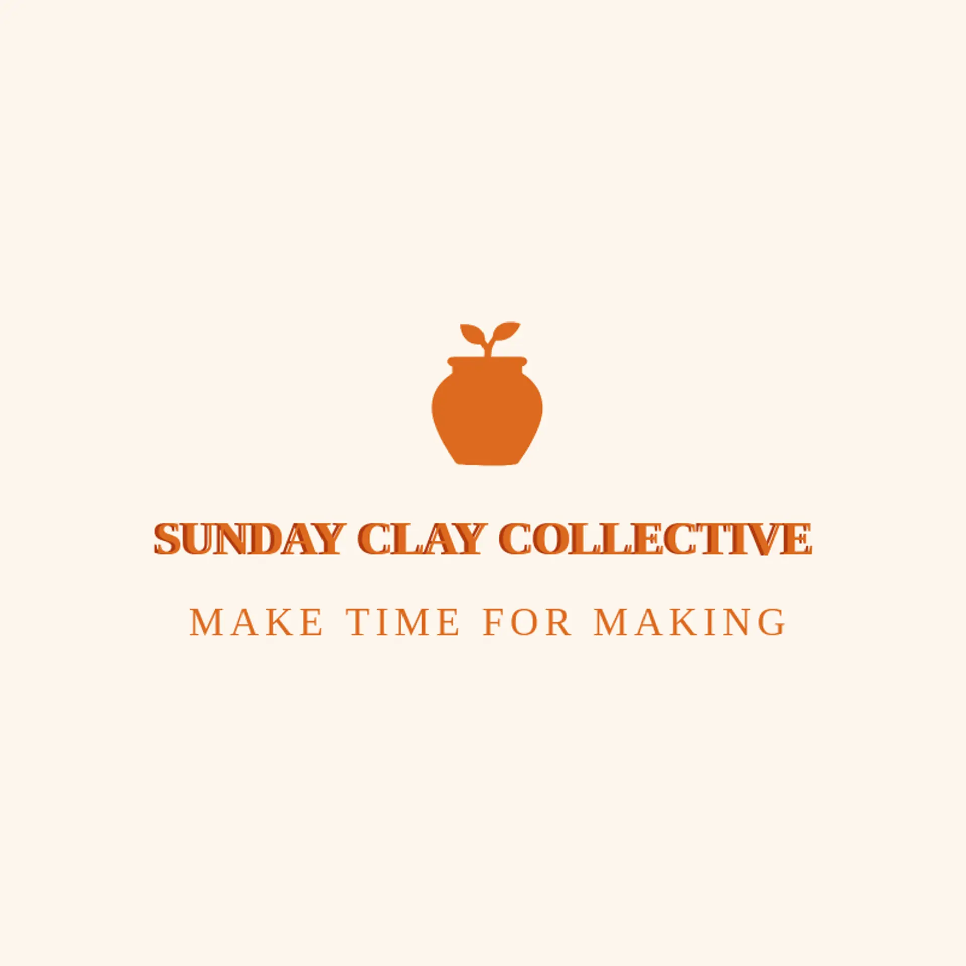 Sunday Clay Collective logo for handmade