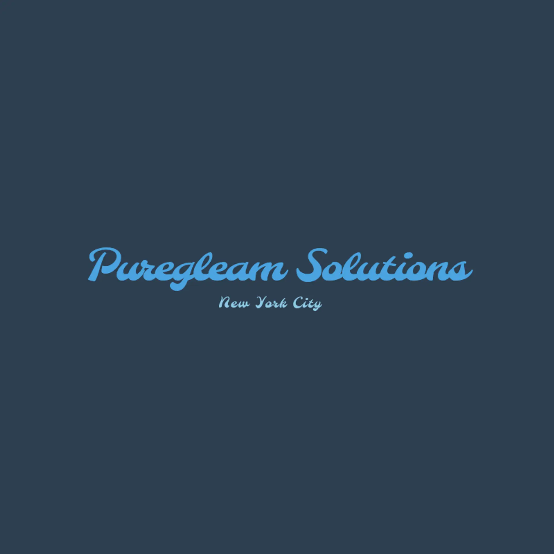 PureGleam Solutions logo for cleaning