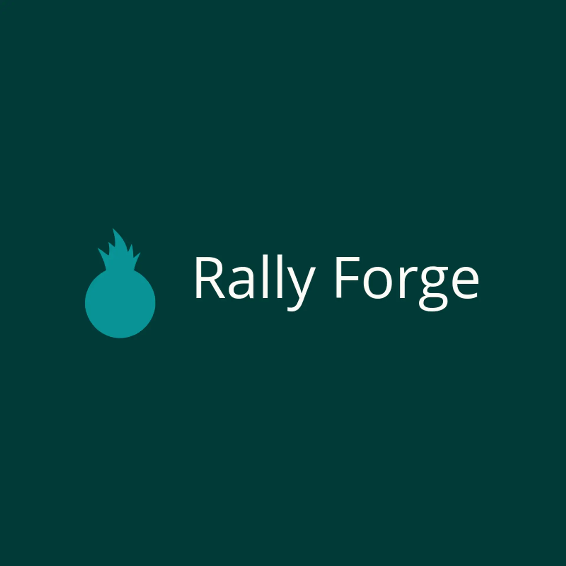 Rally Forge logo for ping pong