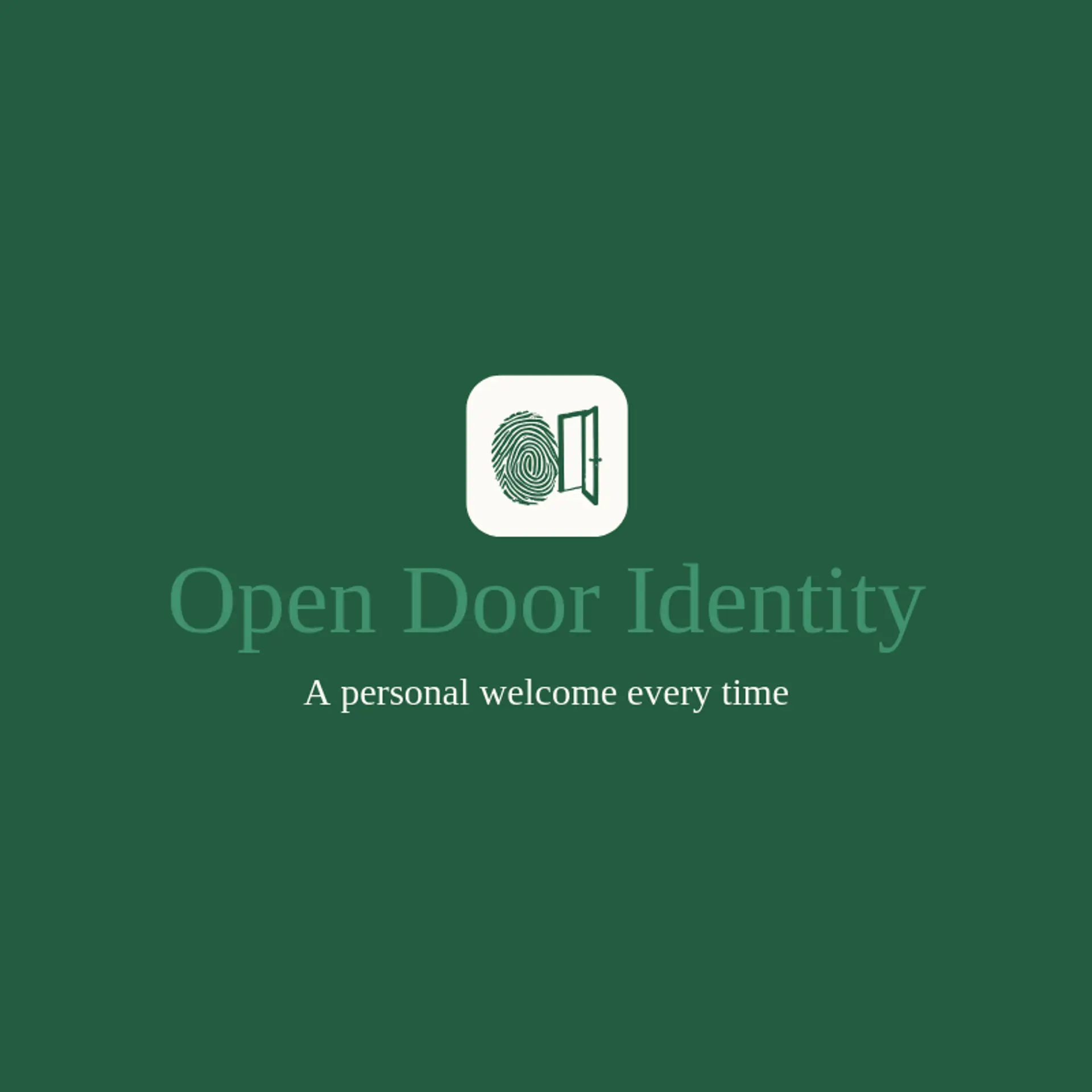 Open Door Identity logo for fingerprint