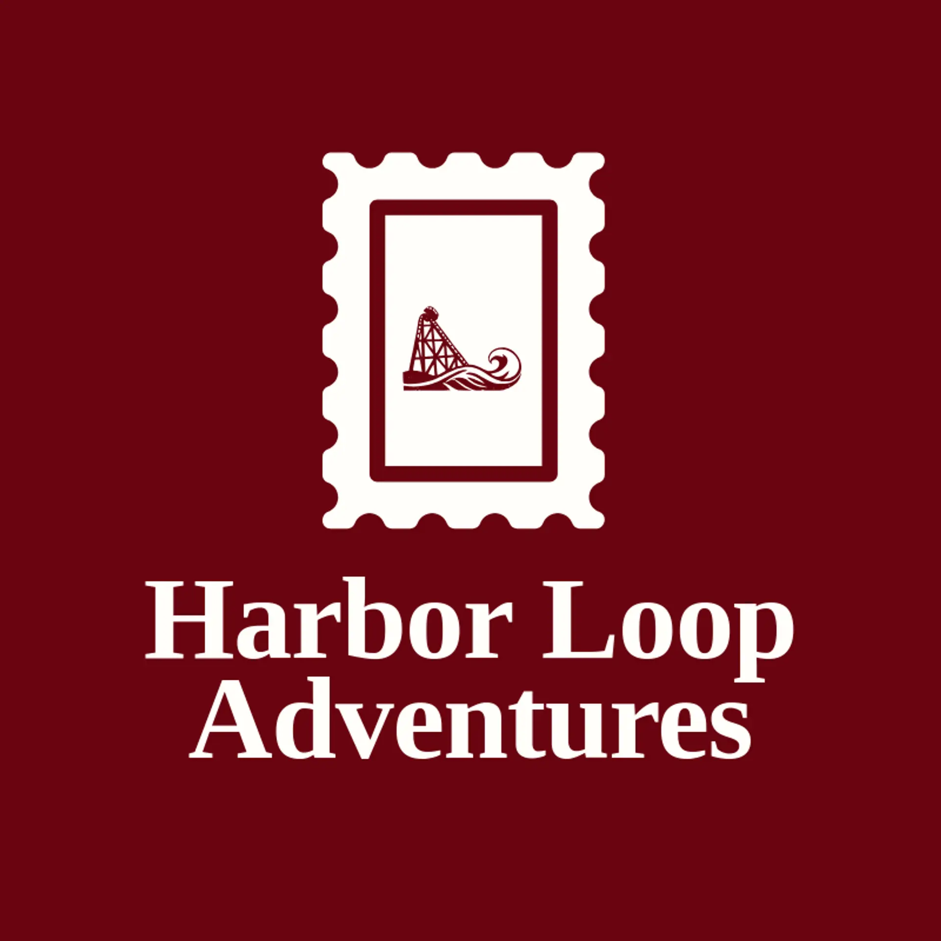 Harbor Loop Adventures logo for roller coaster