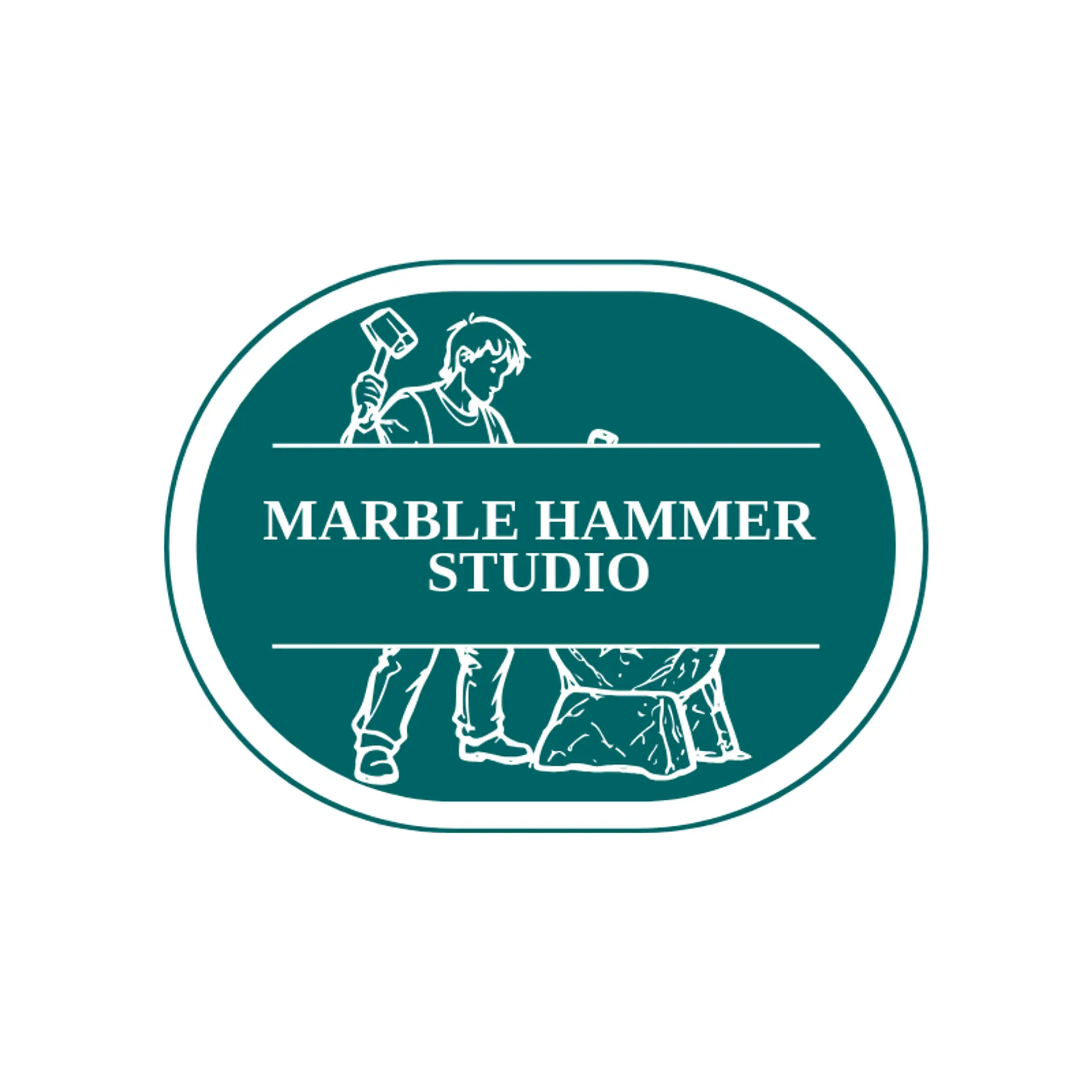 Marble Hammer Studio logo for blacksmith