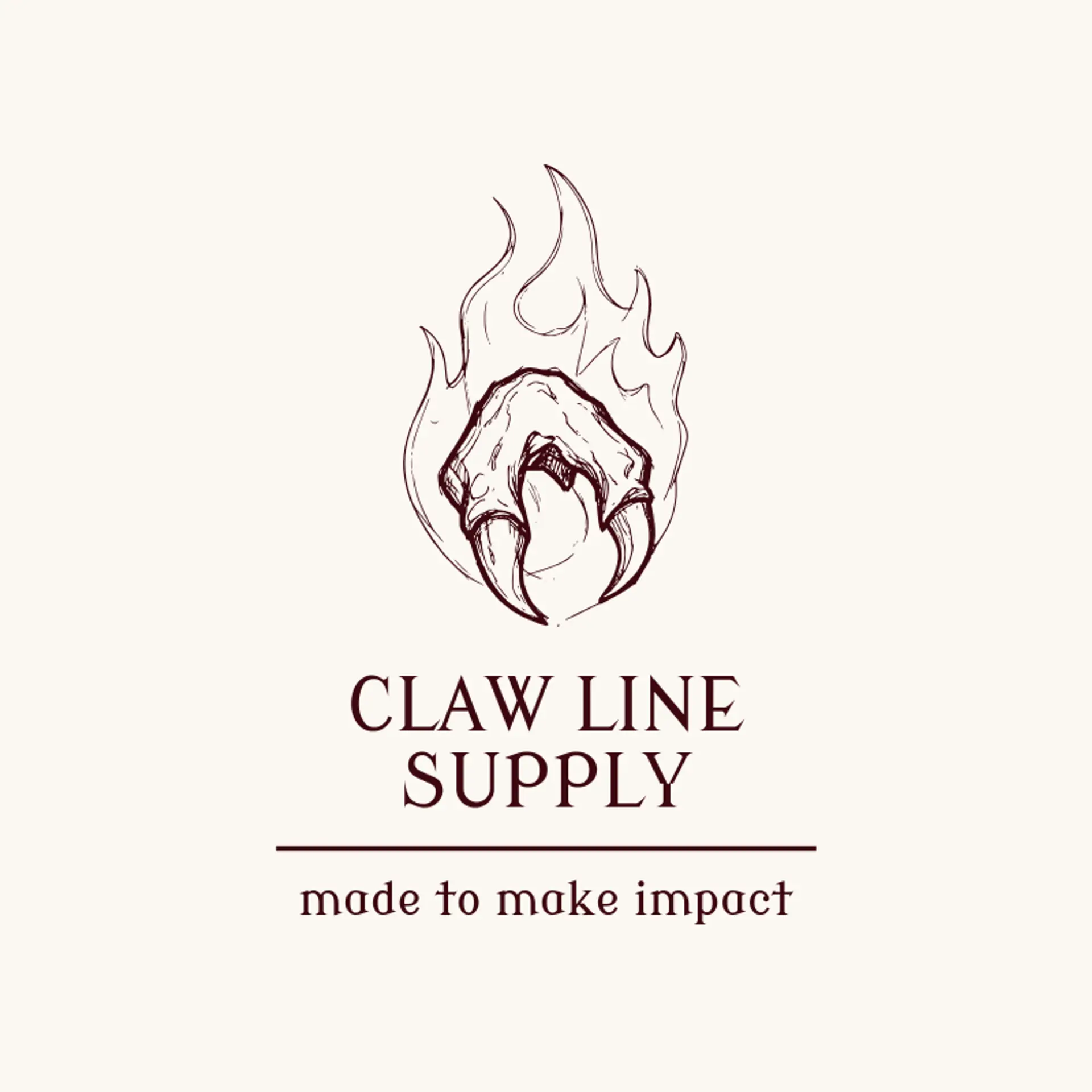 Claw Line Supply logo for beast