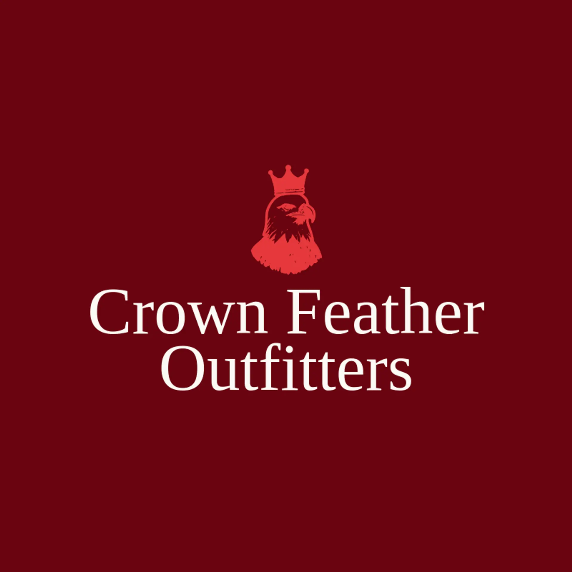 Crown Feather Outfitters logo for bald eagle
