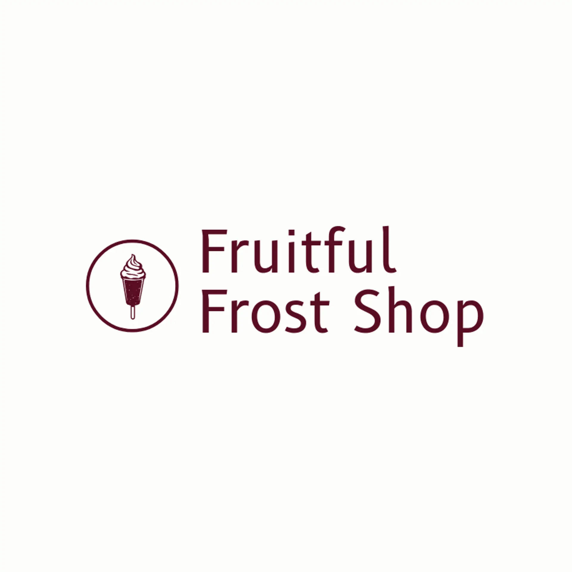 Fruitful Frost Shop logo for popsicle