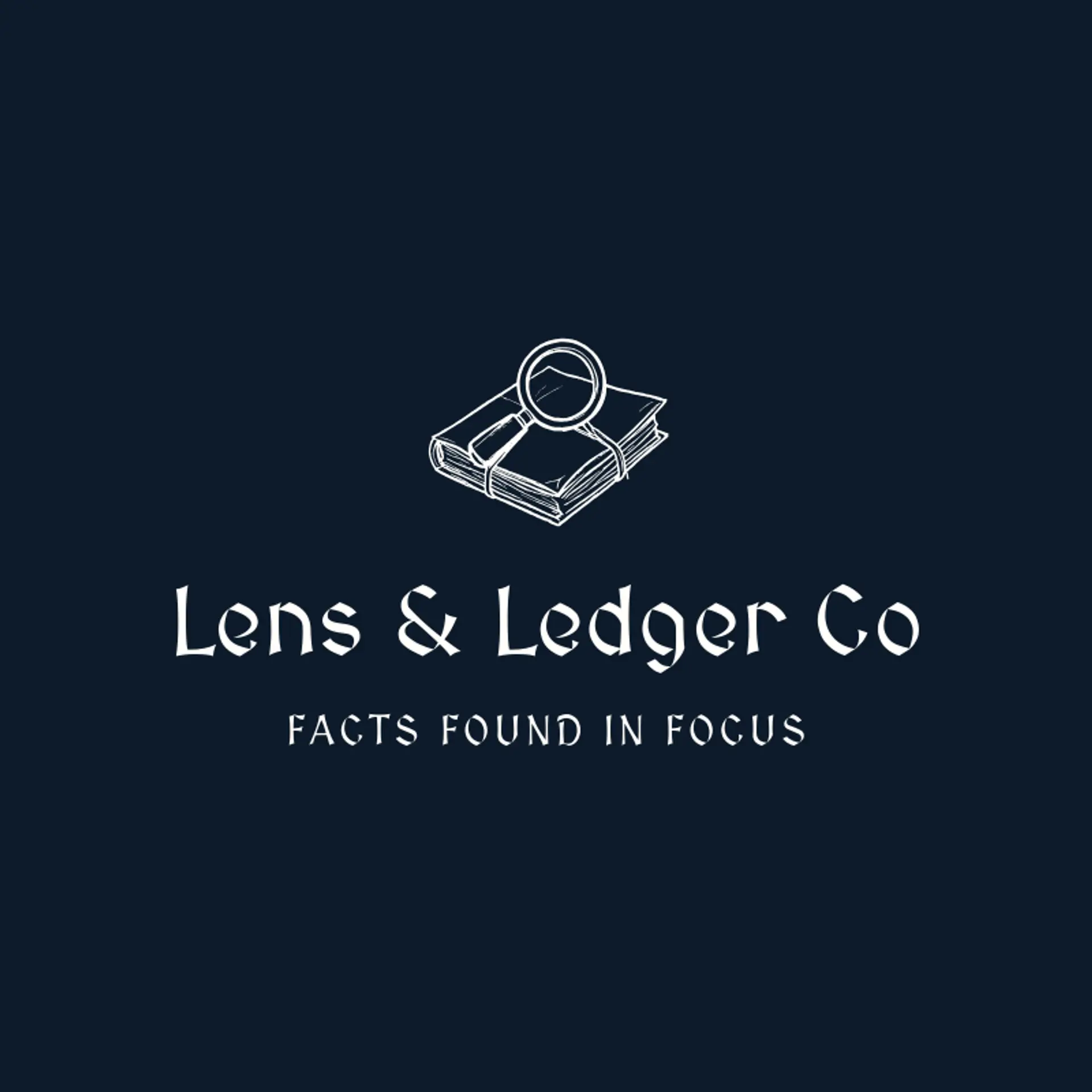 Lens & Ledger Co logo for detective