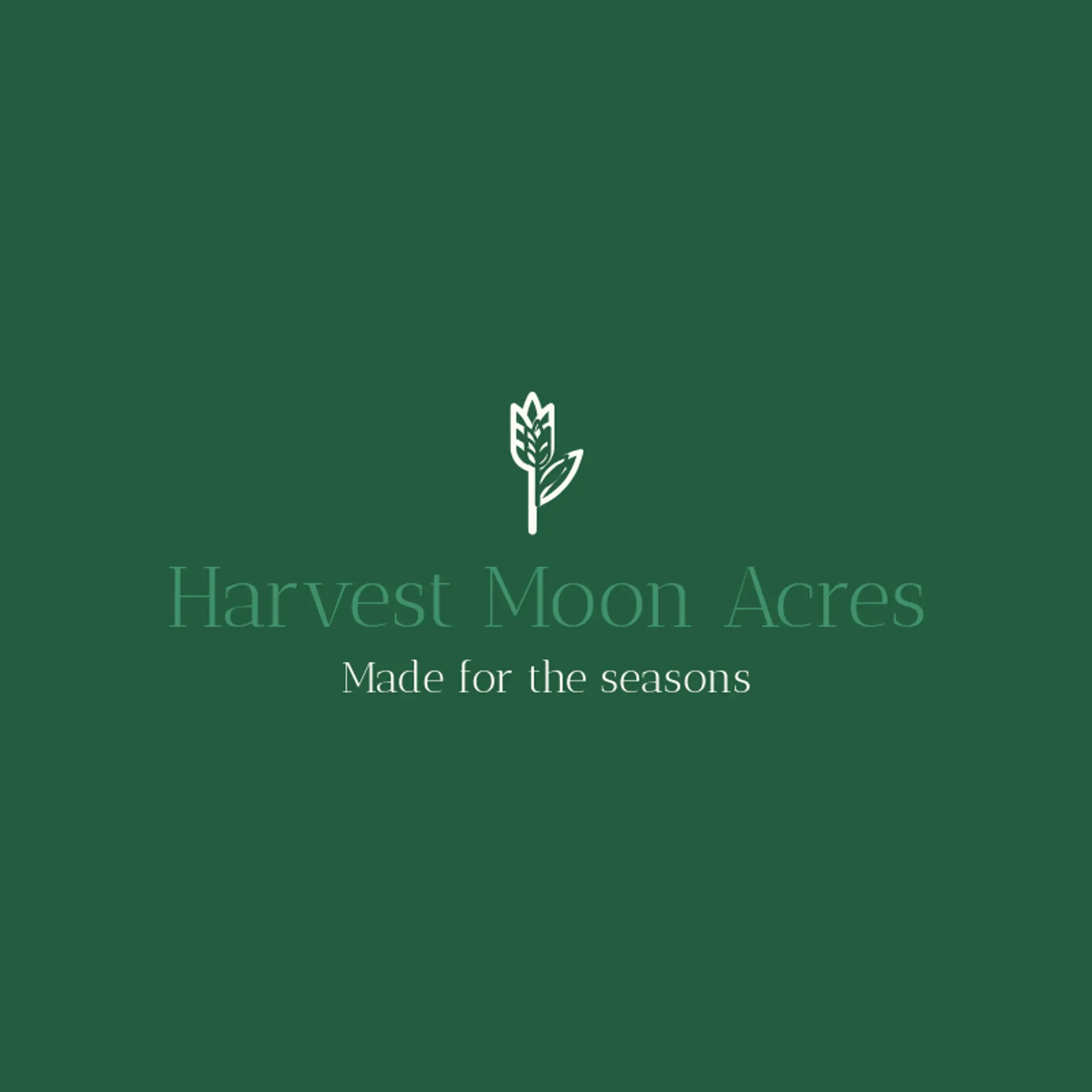 Harvest Moon Acres logo for farm