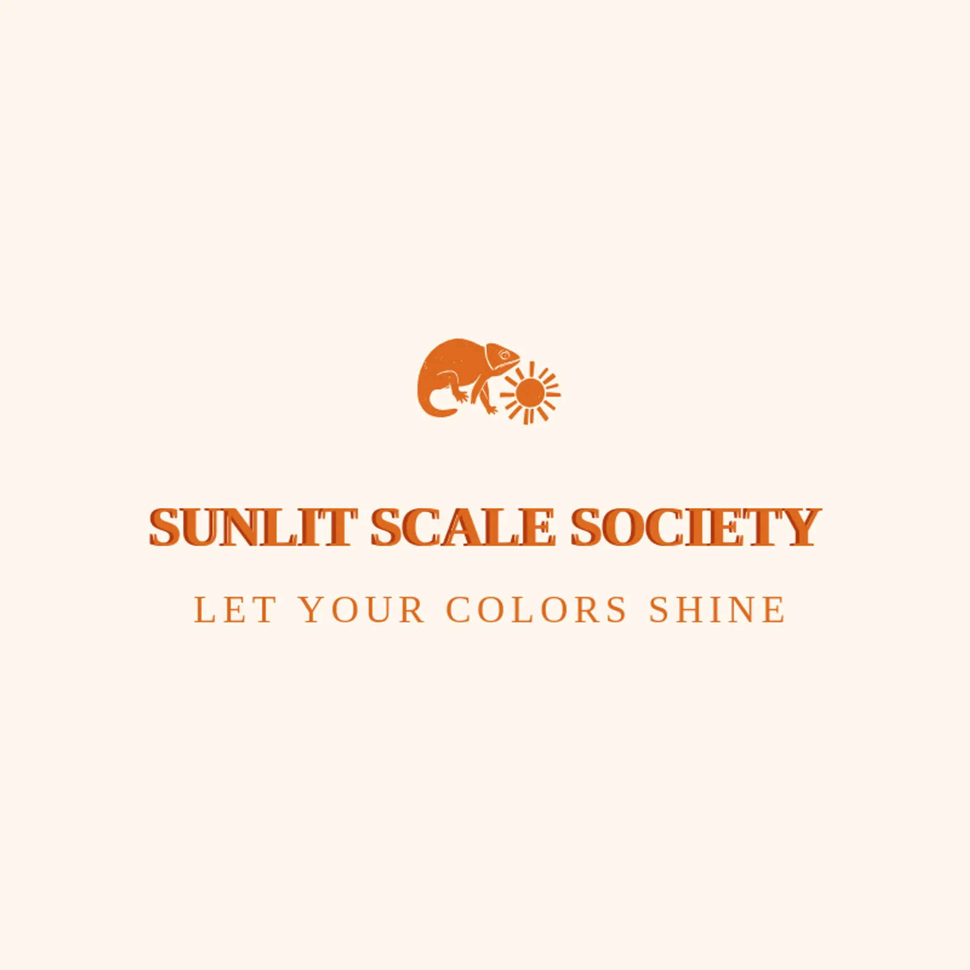Sunlit Scale Society logo for chameleon