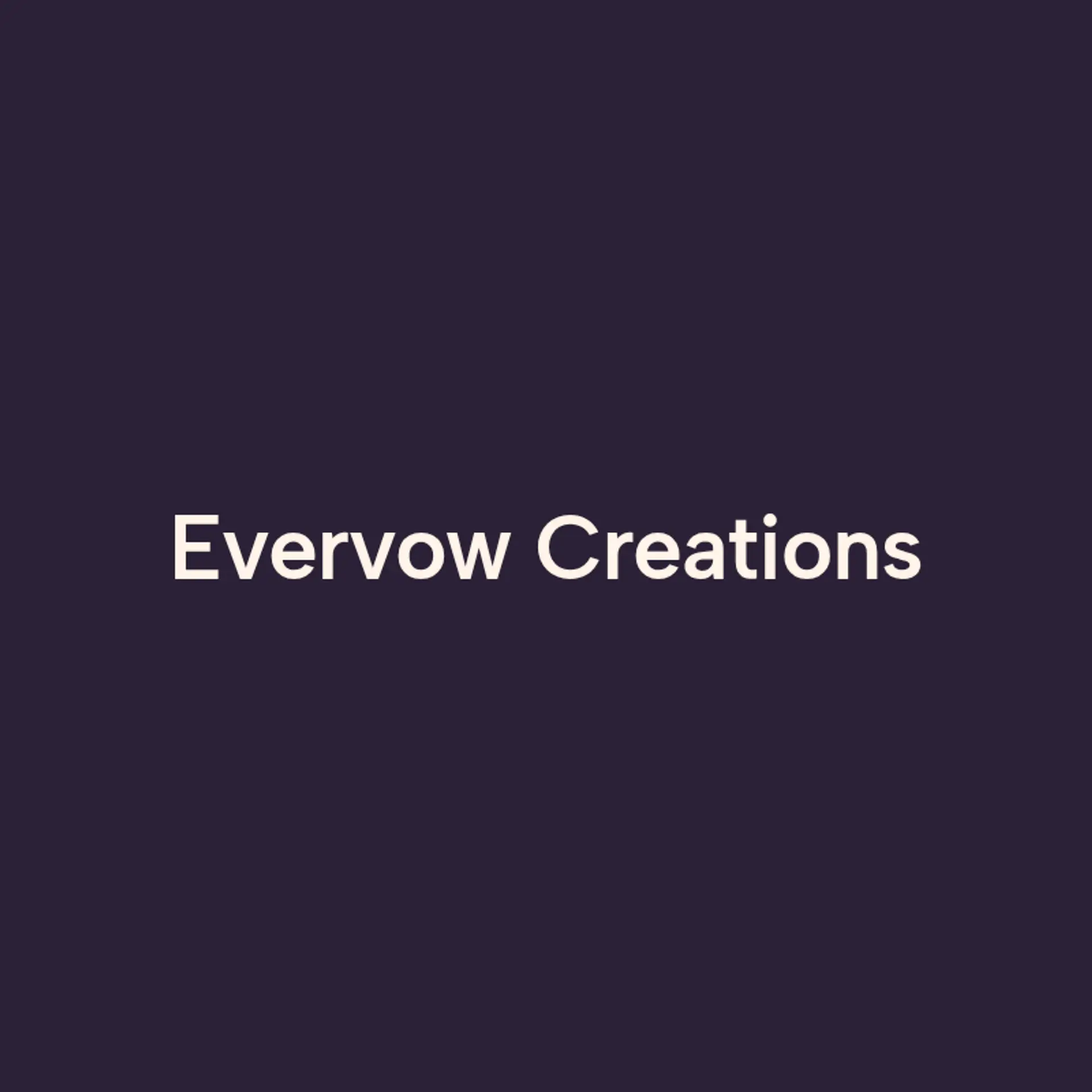 EverVow Creations logo for wedding service