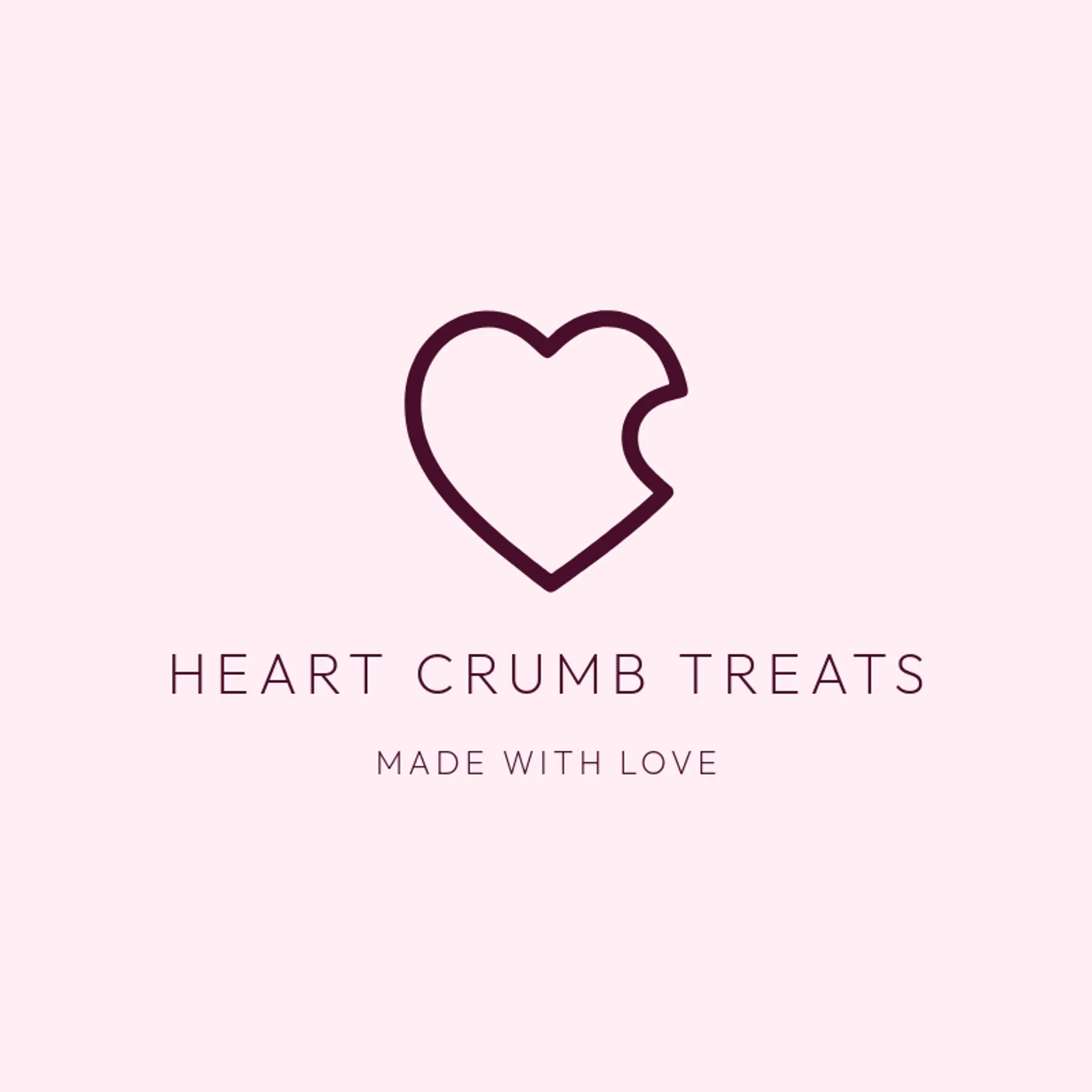 Heart Crumb Treats logo for cookie