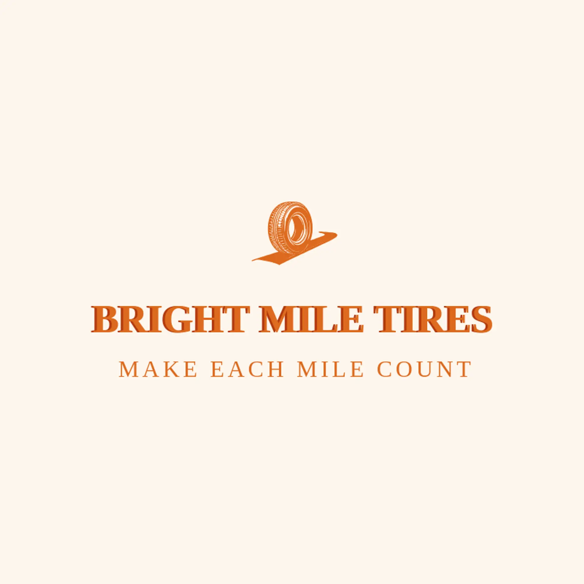 Bright Mile Tires logo for tire shop