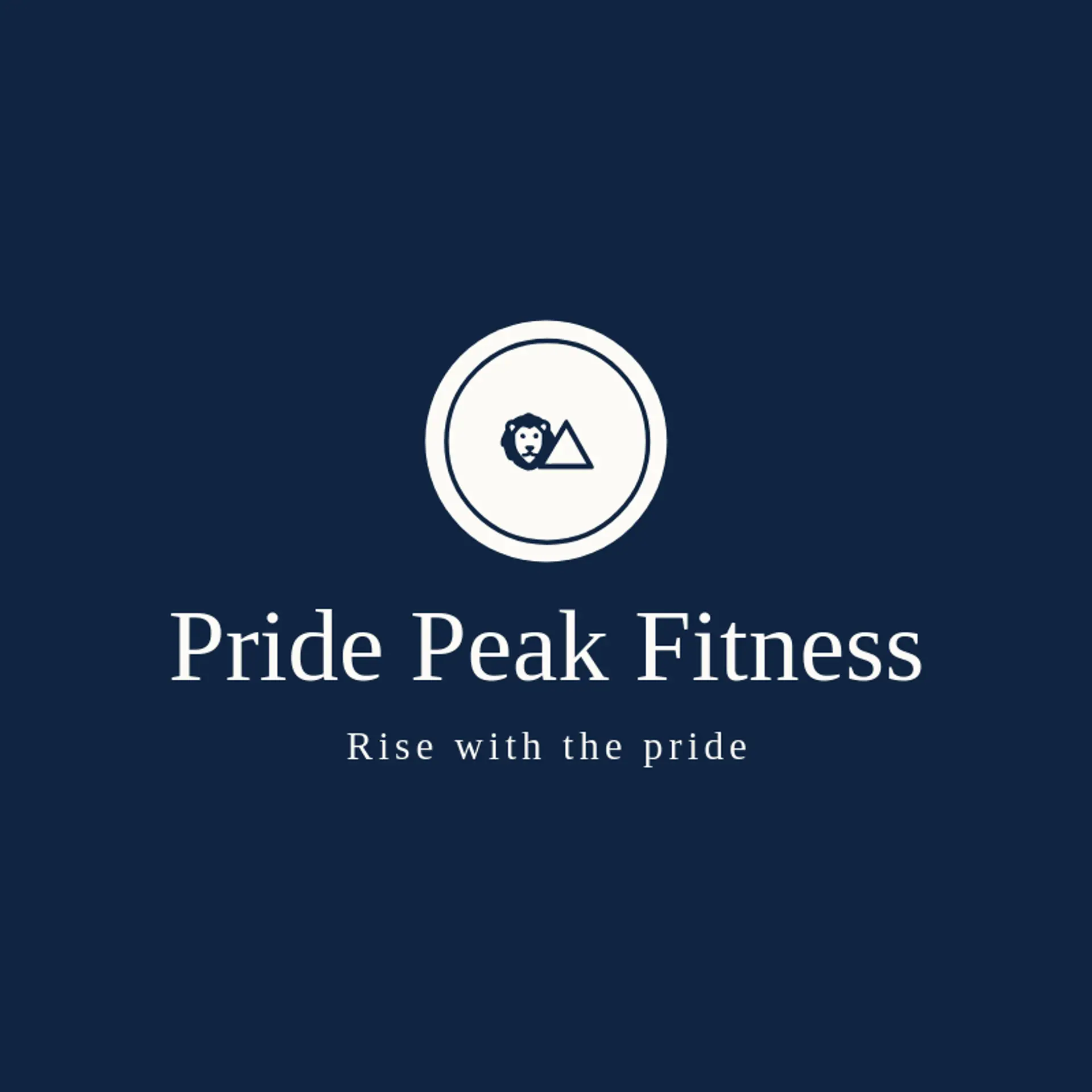 Pride Peak Fitness logo for lion head
