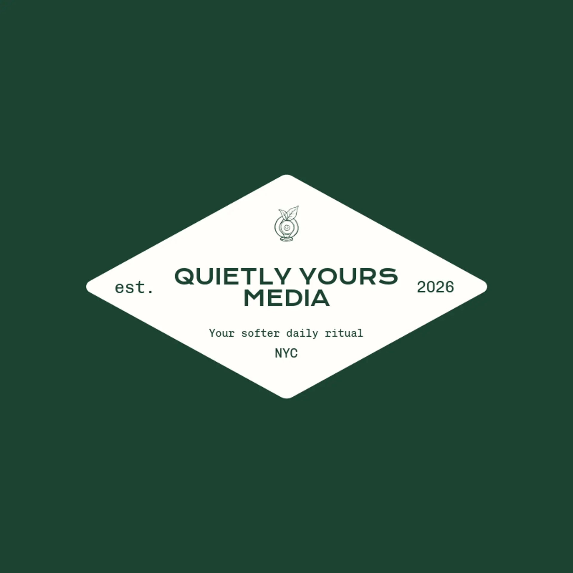 Quietly Yours Media logo for asmr